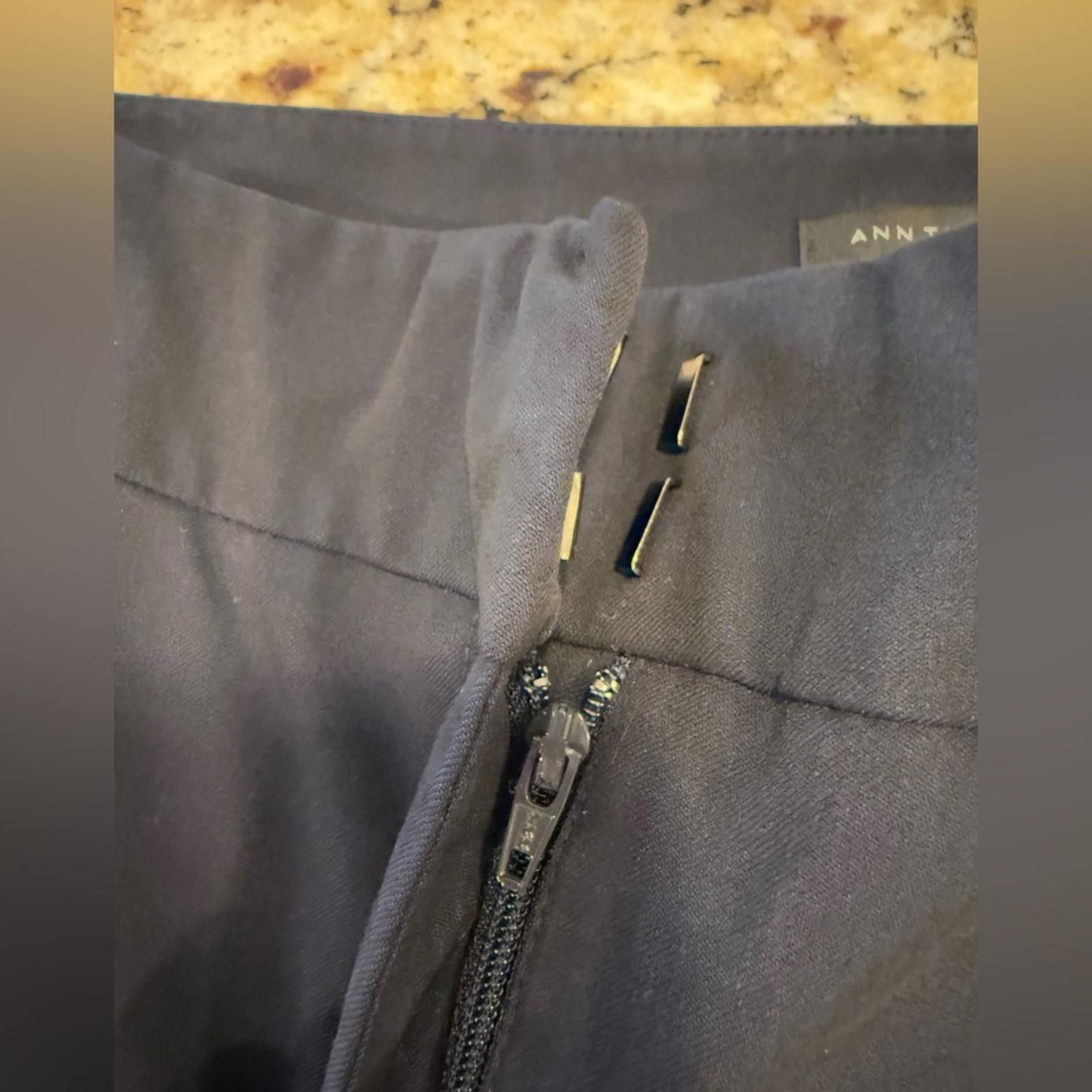 Ann Taylor Ann Taylor dark navy blue ankle trousers SZ 10 Size 32" / US 10 / IT 46 - 4 Thumbnail