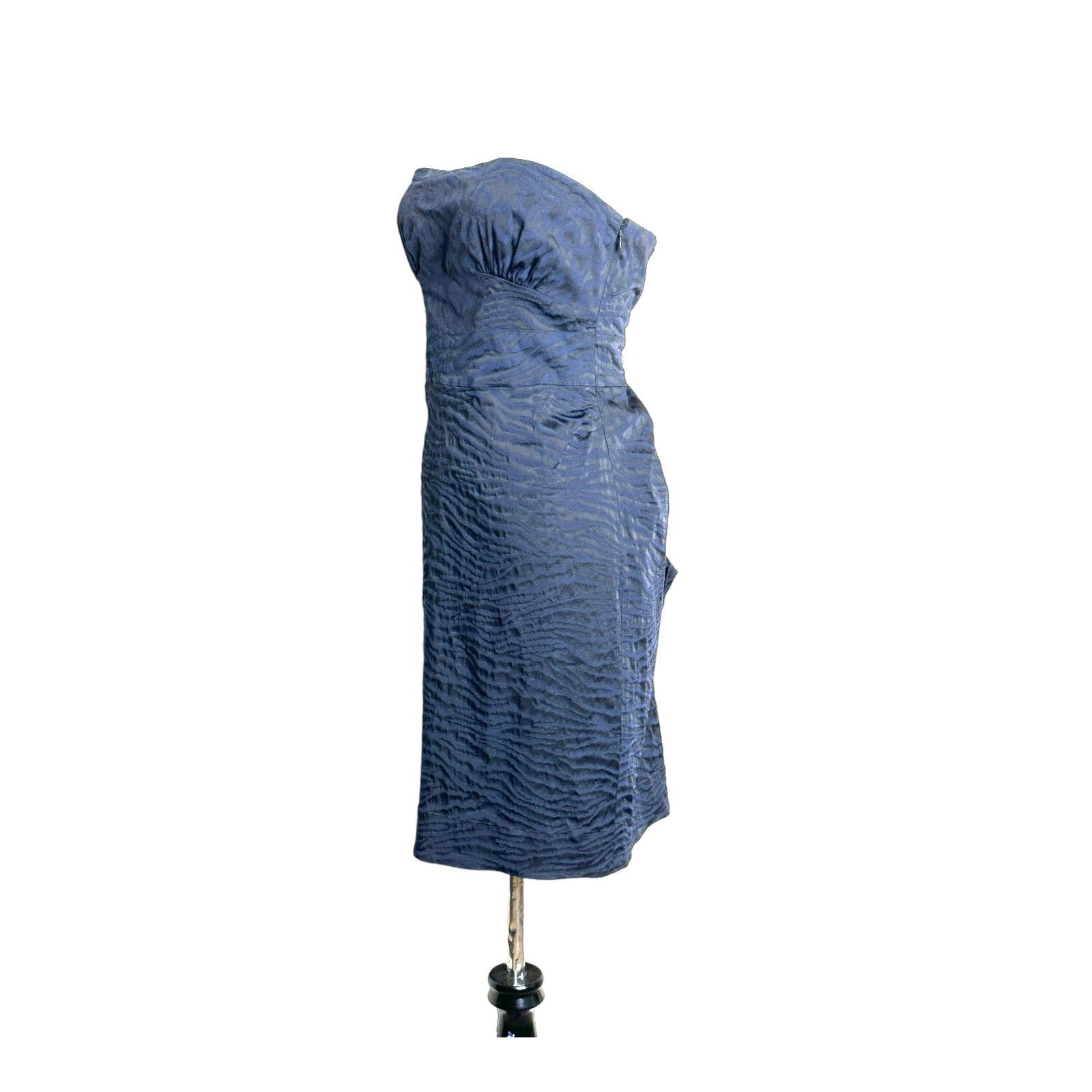 Diane von Furstenberg Diane Von Furstenberg Navy Black Strapless Dress Size 6 Size M / US 6-8 / IT 42-44 - 12 Thumbnail
