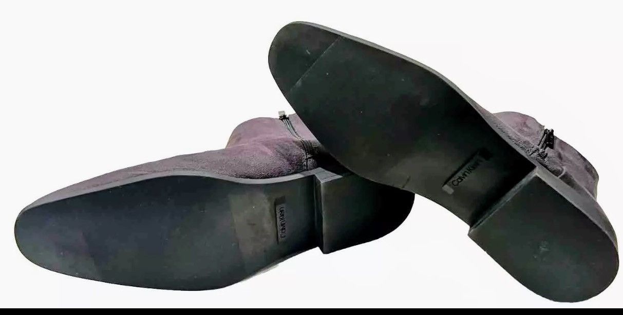 Calvin Klein CALVIN KLEIN DARK GREY LUCIANO SUEDE CHELSEA BOOTS Size US 11 / EU 44 - 5 Thumbnail