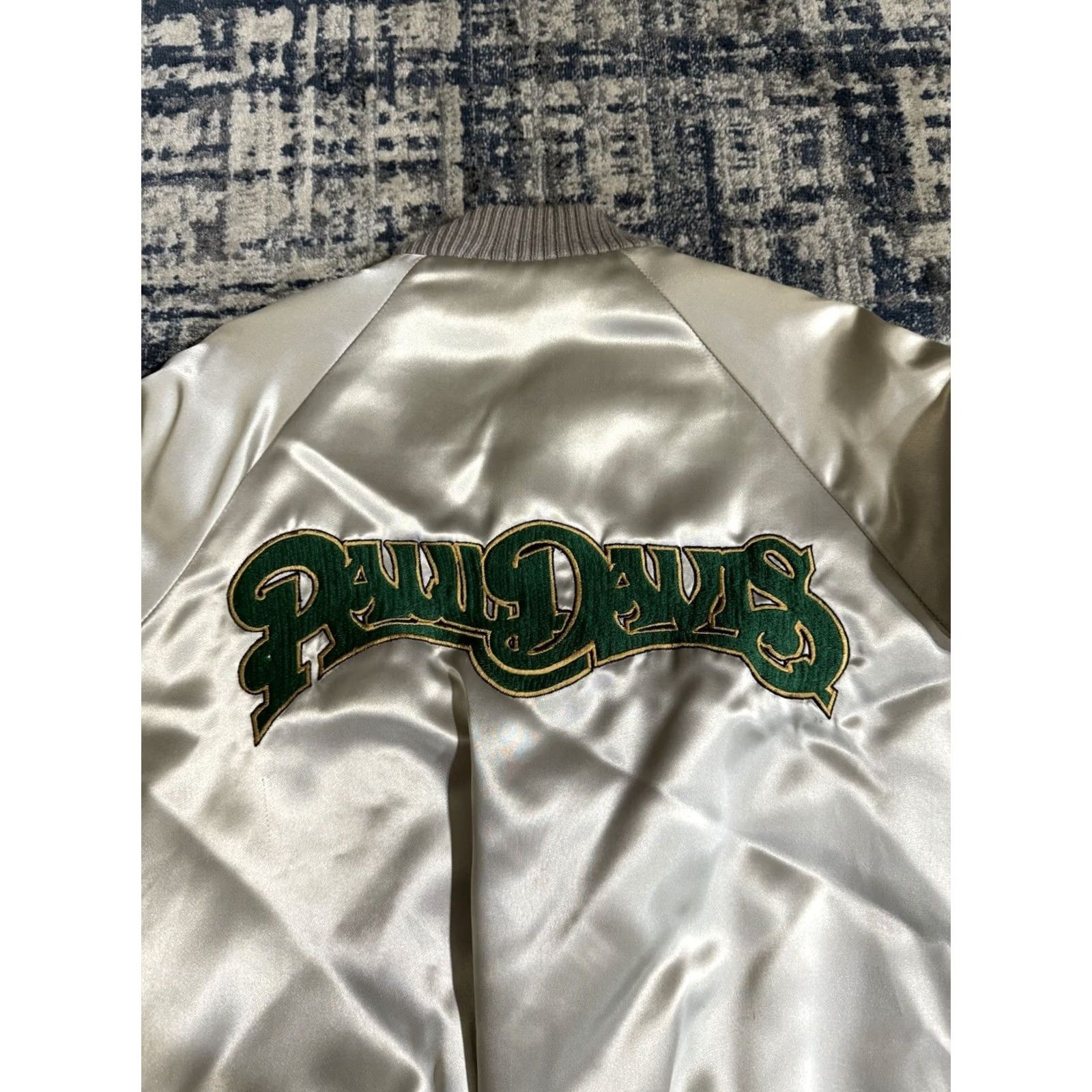 Vintage VINTAGE 70s Paul Davis Arista Records Promo Satin Tour Jacket S Mens Size US S / EU 44-46 / 1 - 2 Thumbnail