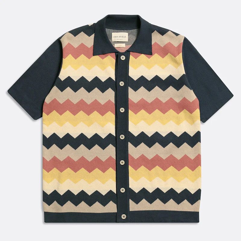 Far Afield Zig S/S Cardigan Zig Size US XL / EU 56 / 4 - 1 Thumbnail