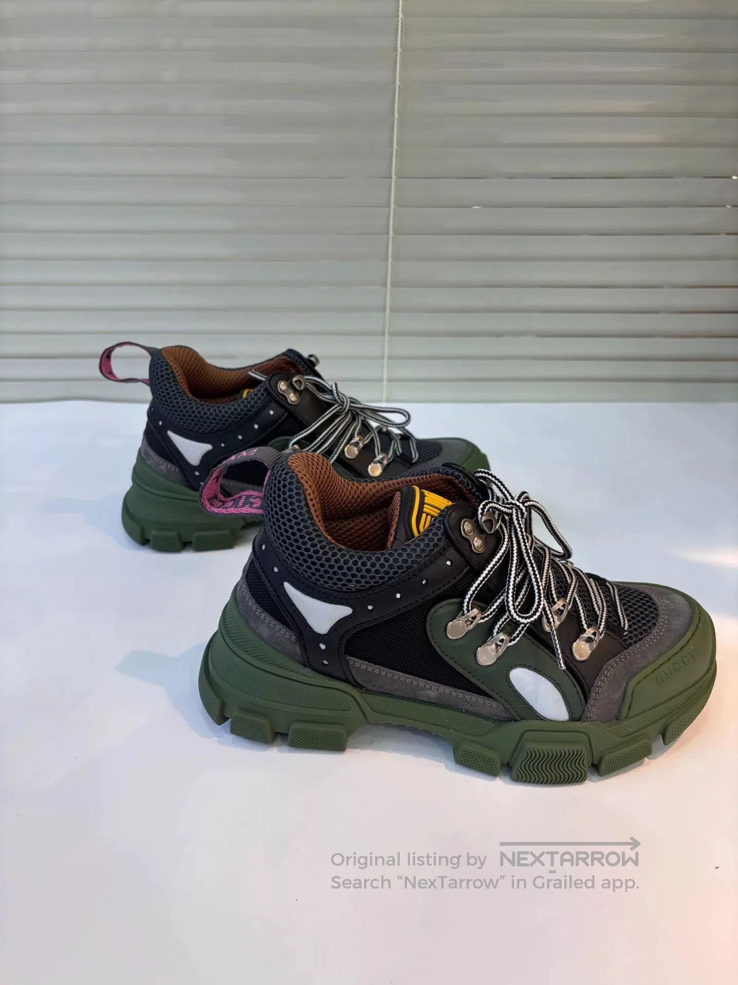 Gucci Gucci Olive Green Sneakers Size 36. Size US 5 / IT 35 - 1 Thumbnail