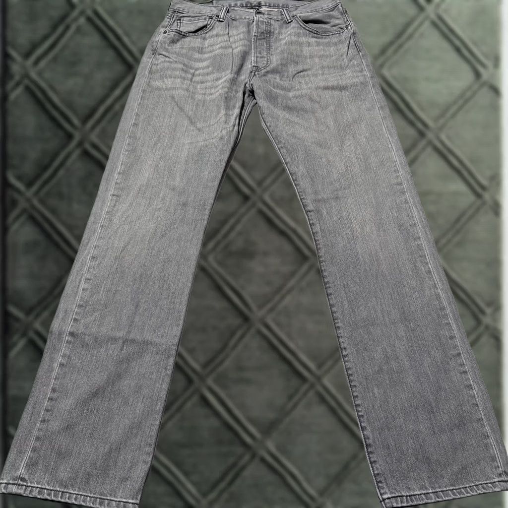 Levi's Levi's 501 Jeans Men Gray Mid Rise Classic Straight 34x34 Size US 34 / EU 50 - 1 Thumbnail
