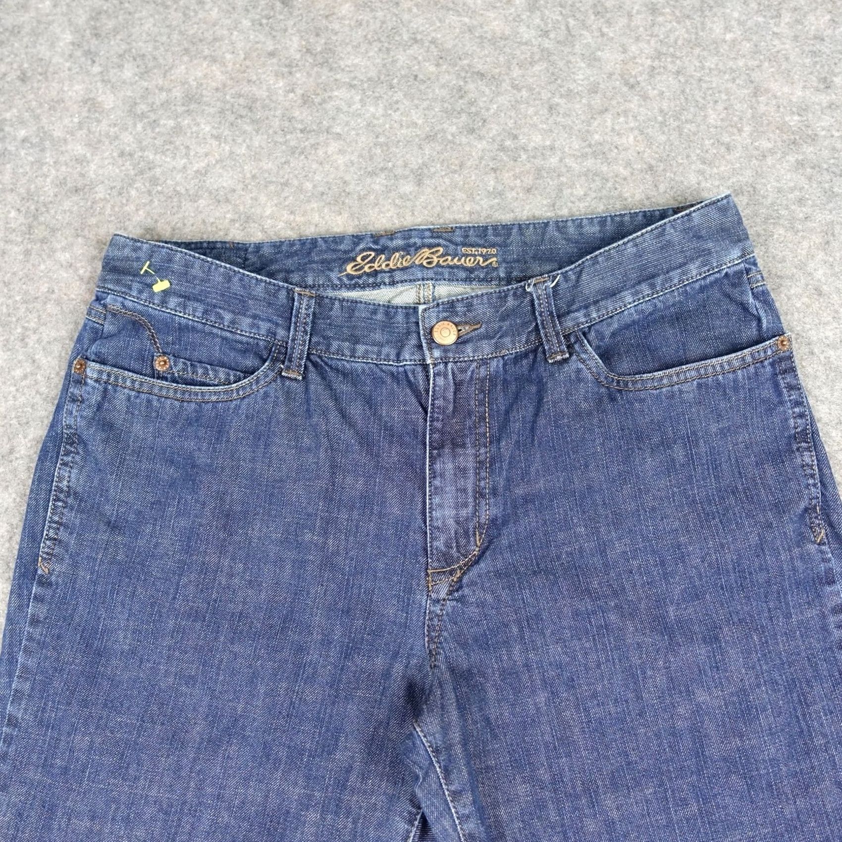Eddie Bauer Eddie Bauer Jeans Womens 10 Tall Blue Straight Leg Denim Farm Girl Outdoors Y2K Size 32" / US 10 / IT 46 - 2 Thumbnail