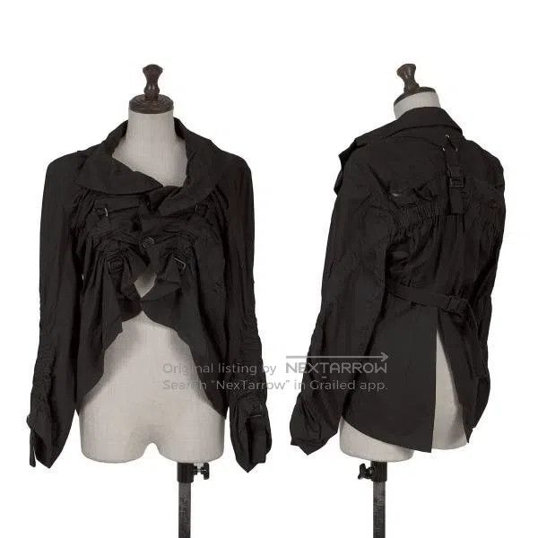 Junya Watanabe Junya Watanabe Black Parachute Belted Jacket Size M / US 6-8 / IT 42-44 - 1 Thumbnail