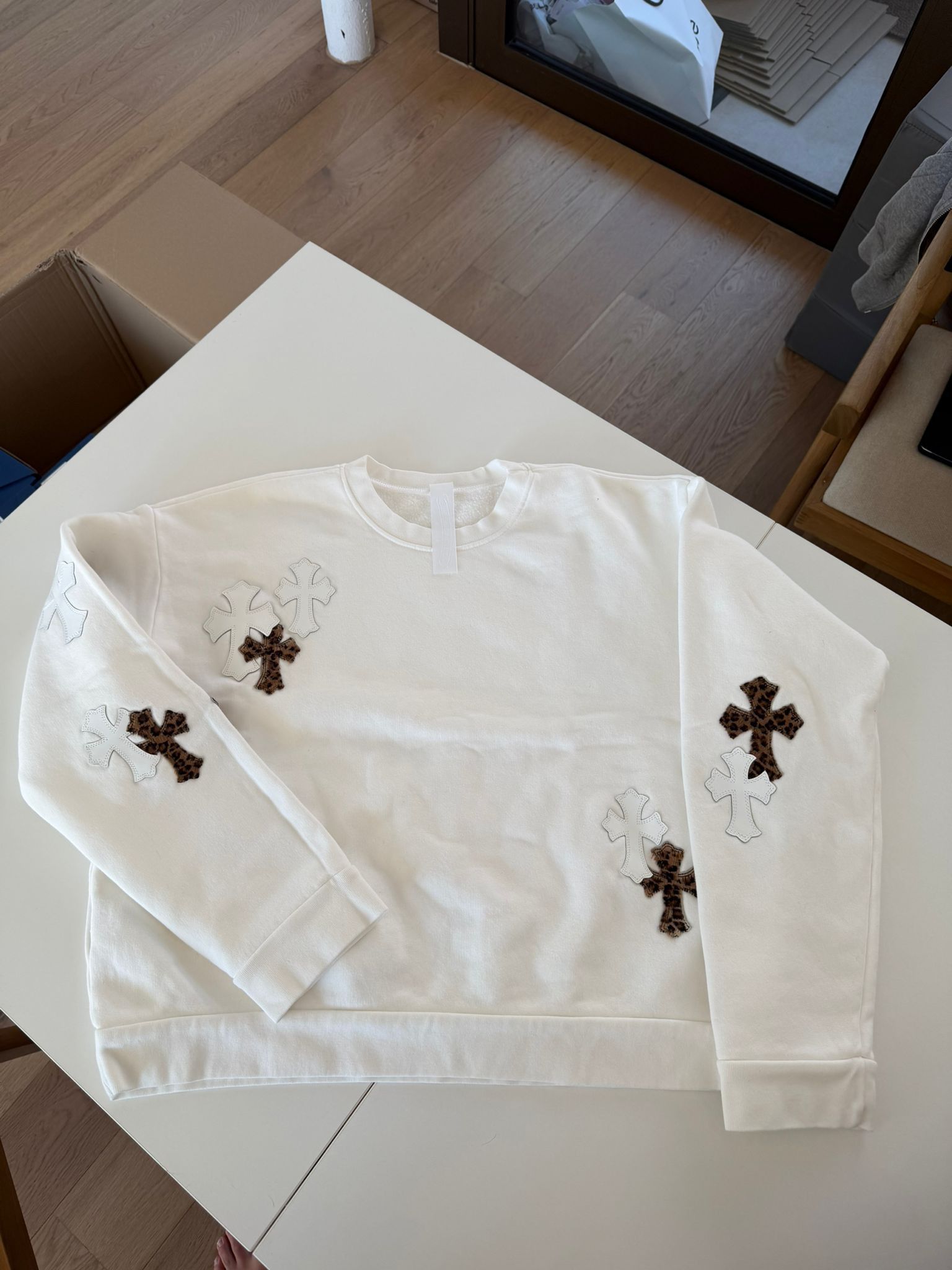 Chrome Hearts Chrome Hearts Paper Jam crewneck Size US L / EU 52-54 / 3 - 1 Thumbnail