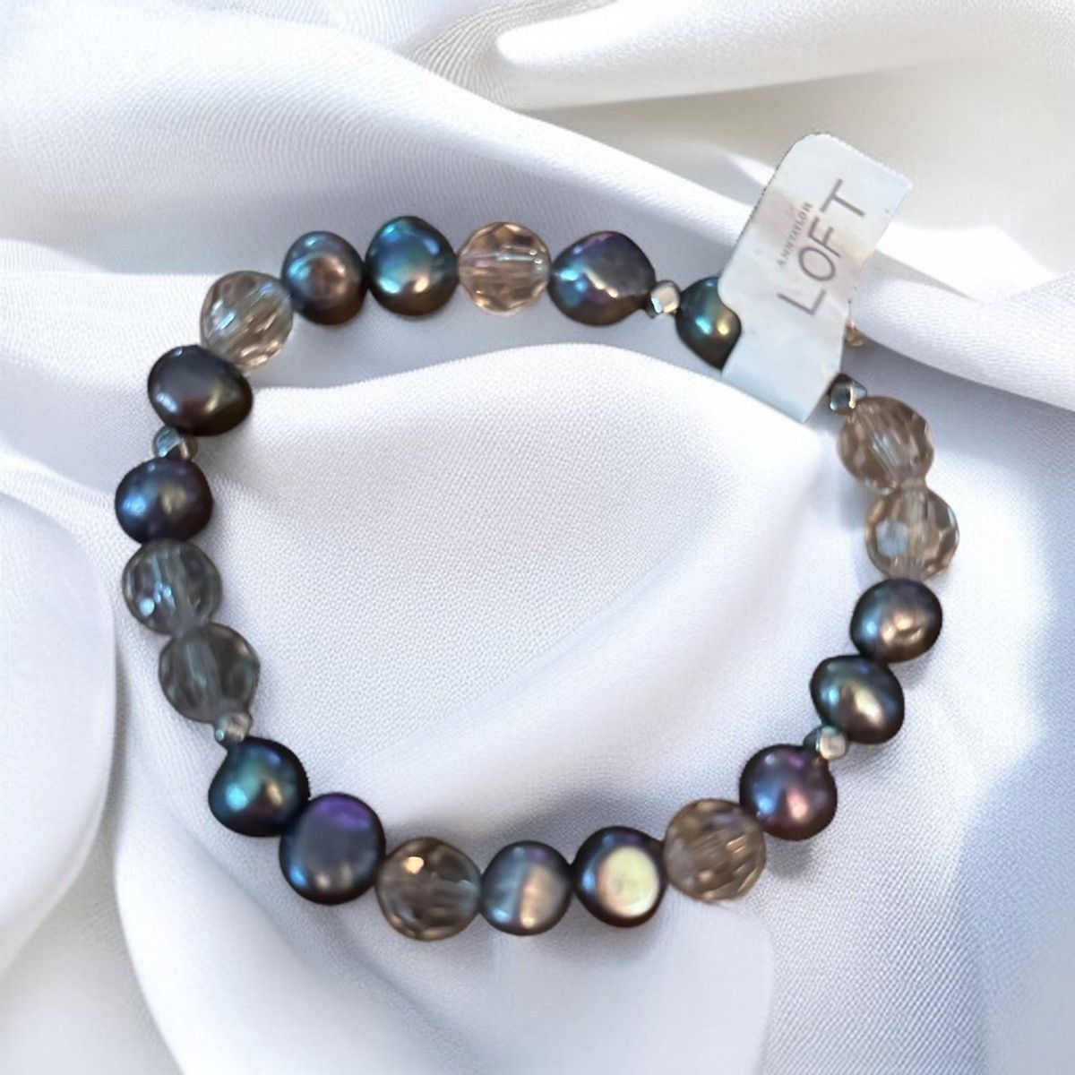 Loft Loft freshwater baroque pearl stretch bracelet Size ONE SIZE - 1 Thumbnail