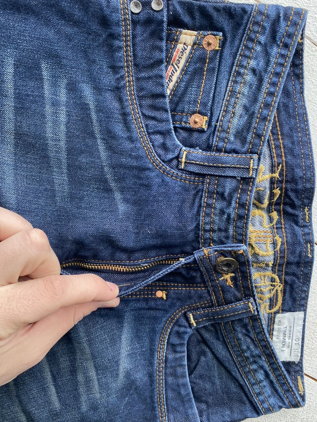 Diesel Diesel Timmen J Junior Jeans Dark Wash Fit 10 / XS size Size 26" / US 2 / IT 38 - 4 Thumbnail