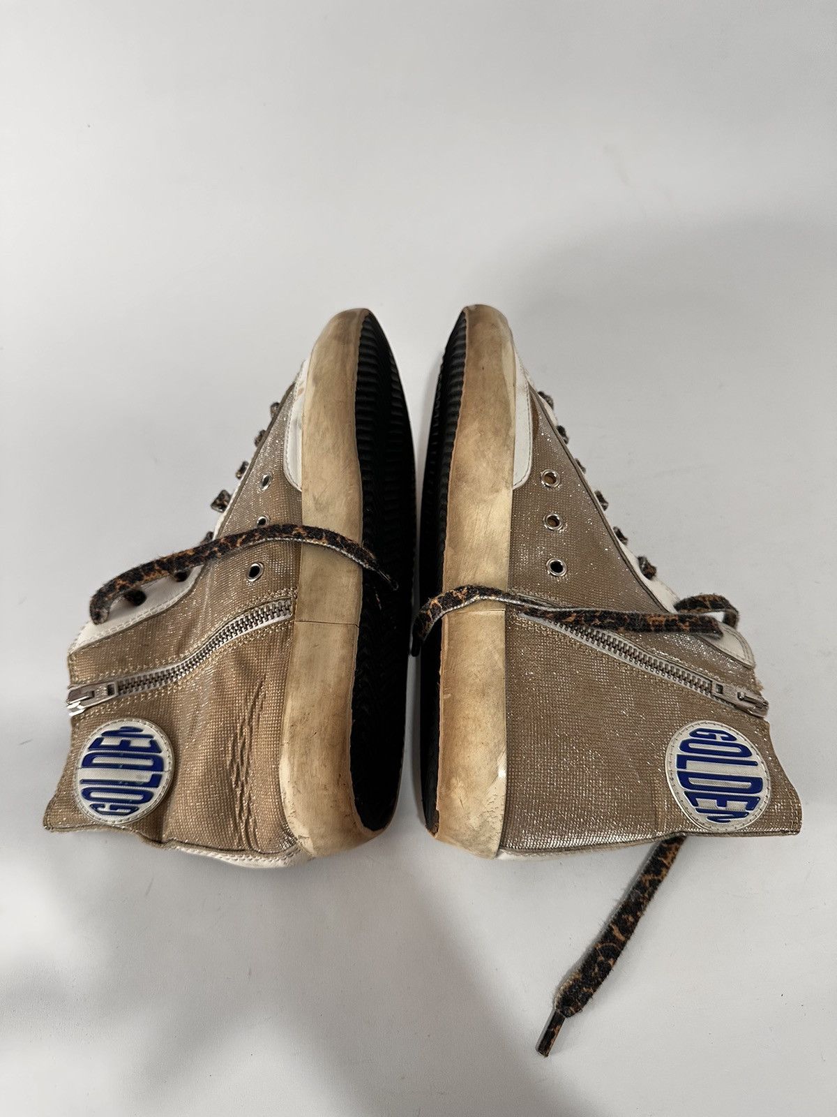 Golden Goose Golden Goose Glitter Finish With Leopard-print laces. Size US 7 / EU 40 - 8 Thumbnail