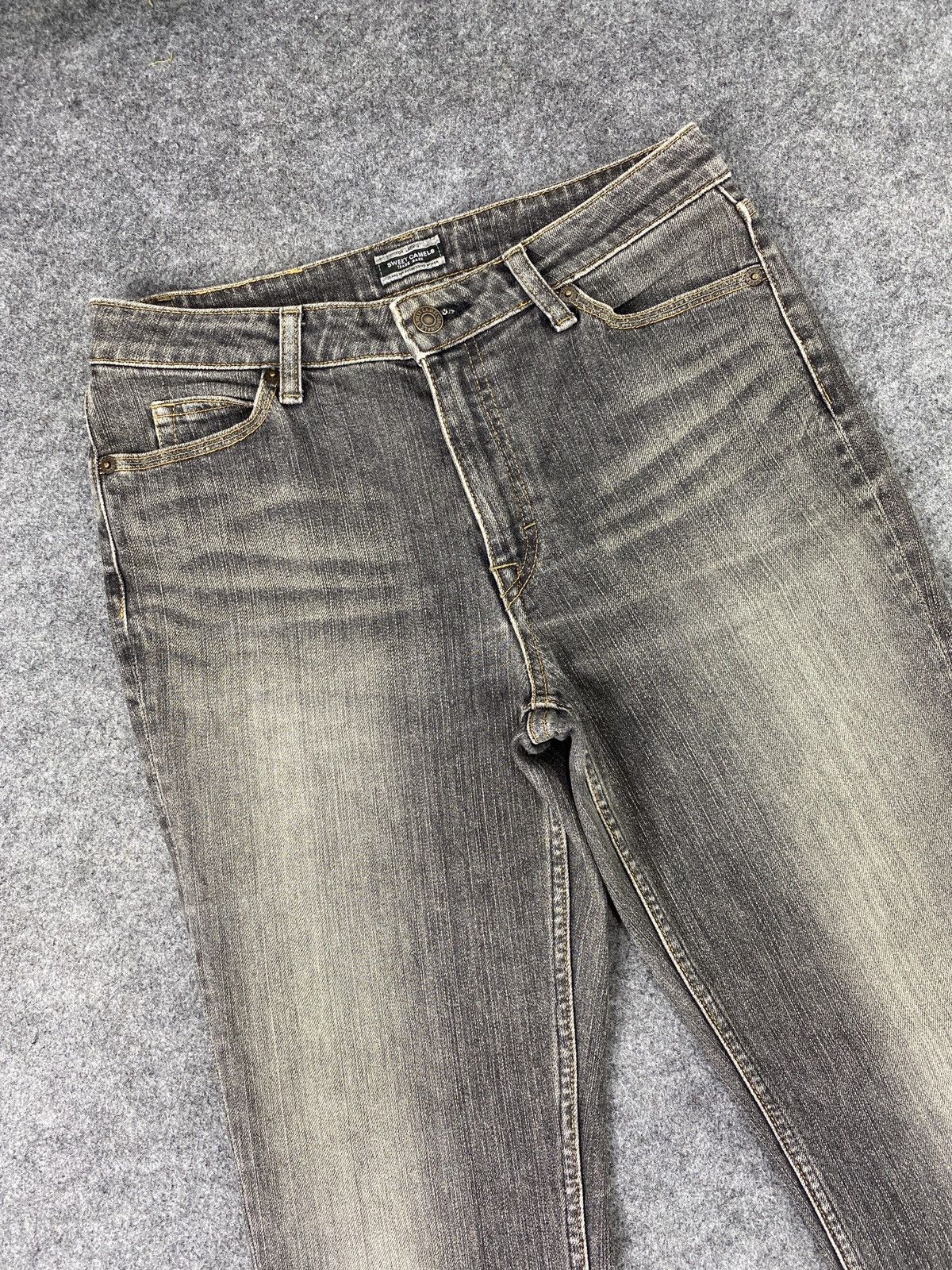 Japanese Brand × Jean Sweet Camel Black Wash Bootcut Jeans - J1071 Size 29" - 3 Thumbnail