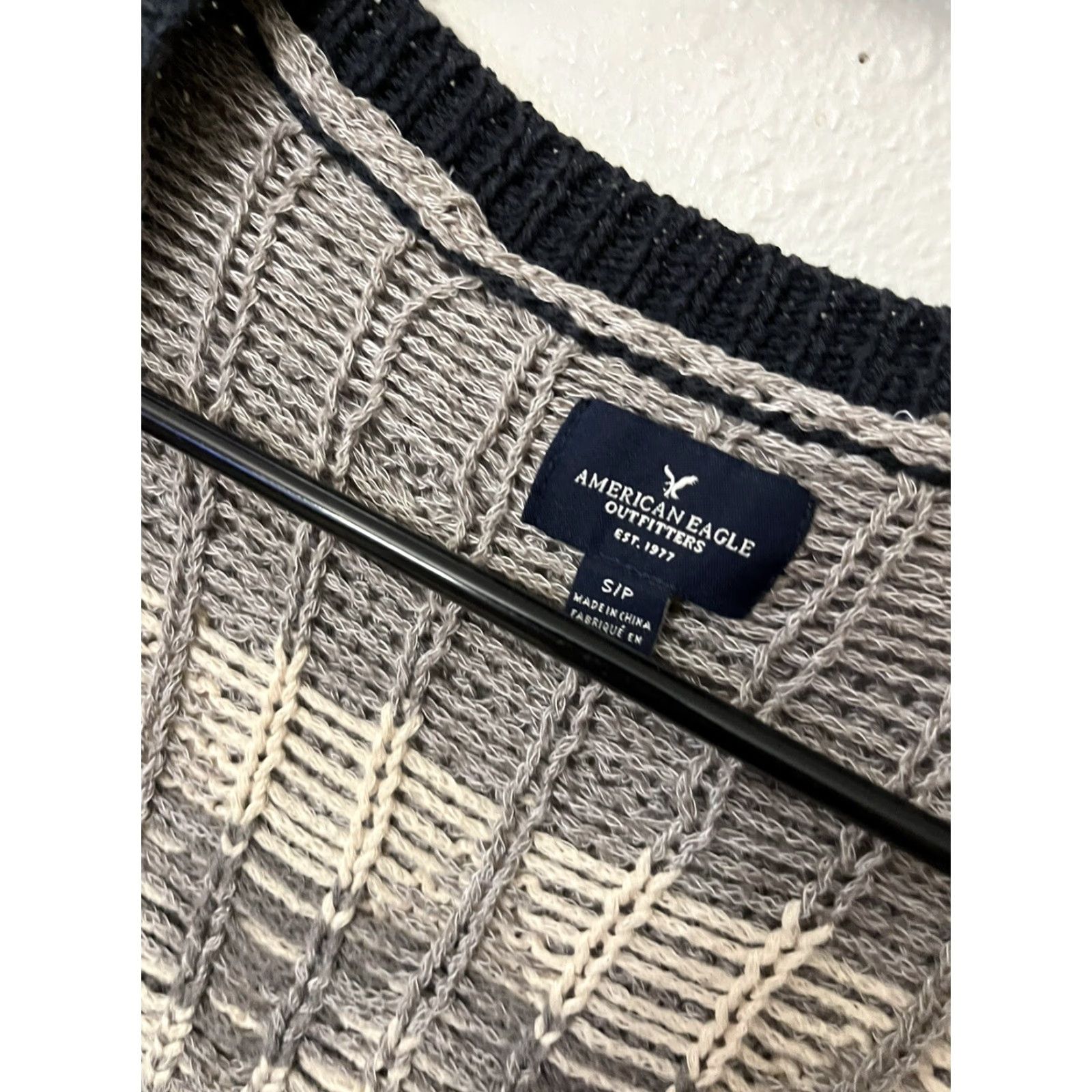 American Eagle Outfitters American Eagle Cardigan Sweater Women S Multicolor Gray Open Front Geometric Aztec Womens Size S / US 4 / IT 40 - 2 Thumbnail