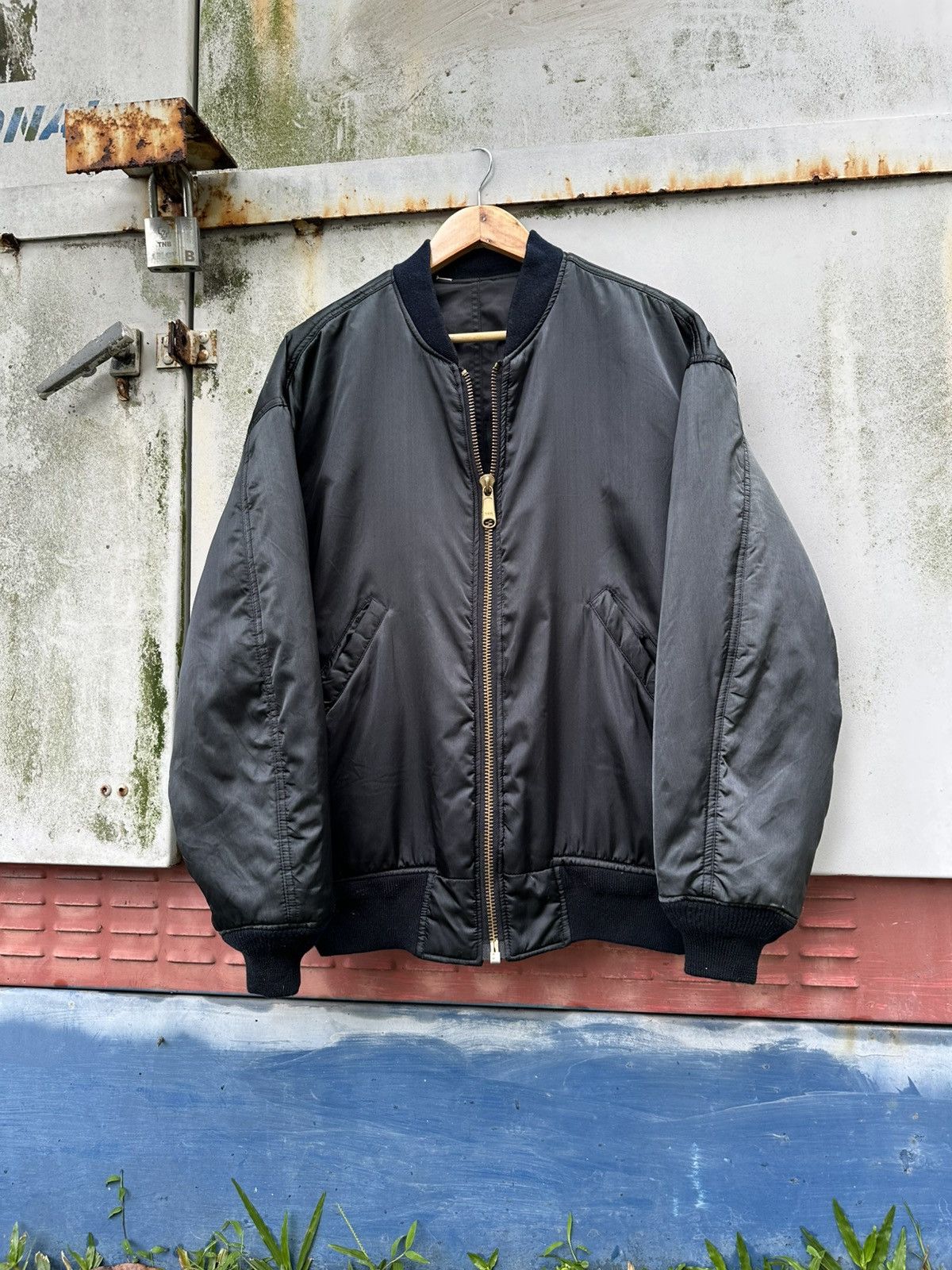 Vintage 👹Vintage Bat-Su Reversible Bomber Jacket Size US L / EU 52-54 / 3 - 8 Thumbnail