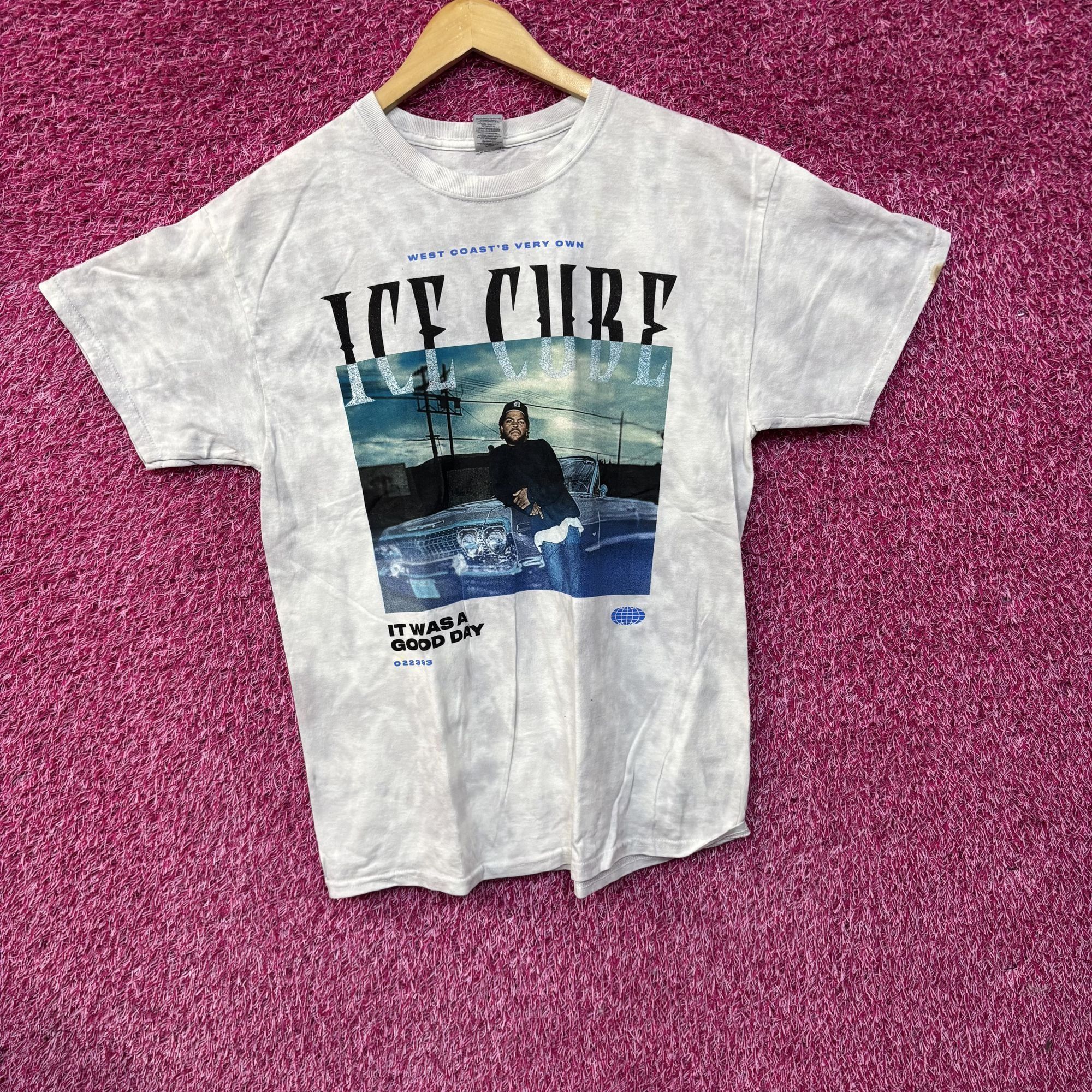 Rap Tees Ice Cube West Coast Blue Tie Dye T-Shirt XL Size US XL / EU 56 / 4 - 2 Thumbnail