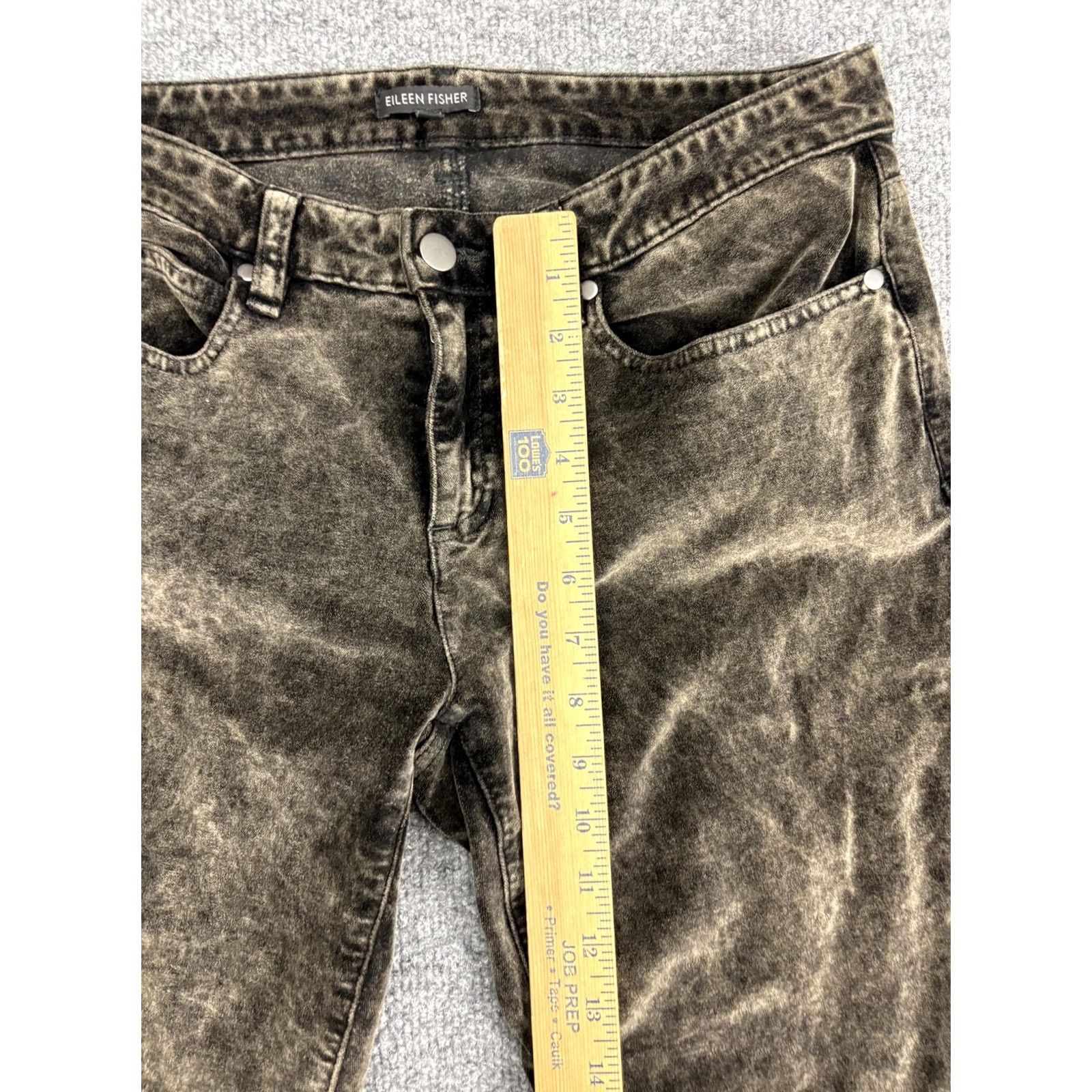 Eileen Fisher Eileen Fisher Jeans Womens 8 32 Brown Acid Wash Skinny Mid Rise Stretch Denim Size 30" / US 8 / IT 44 - 4 Thumbnail