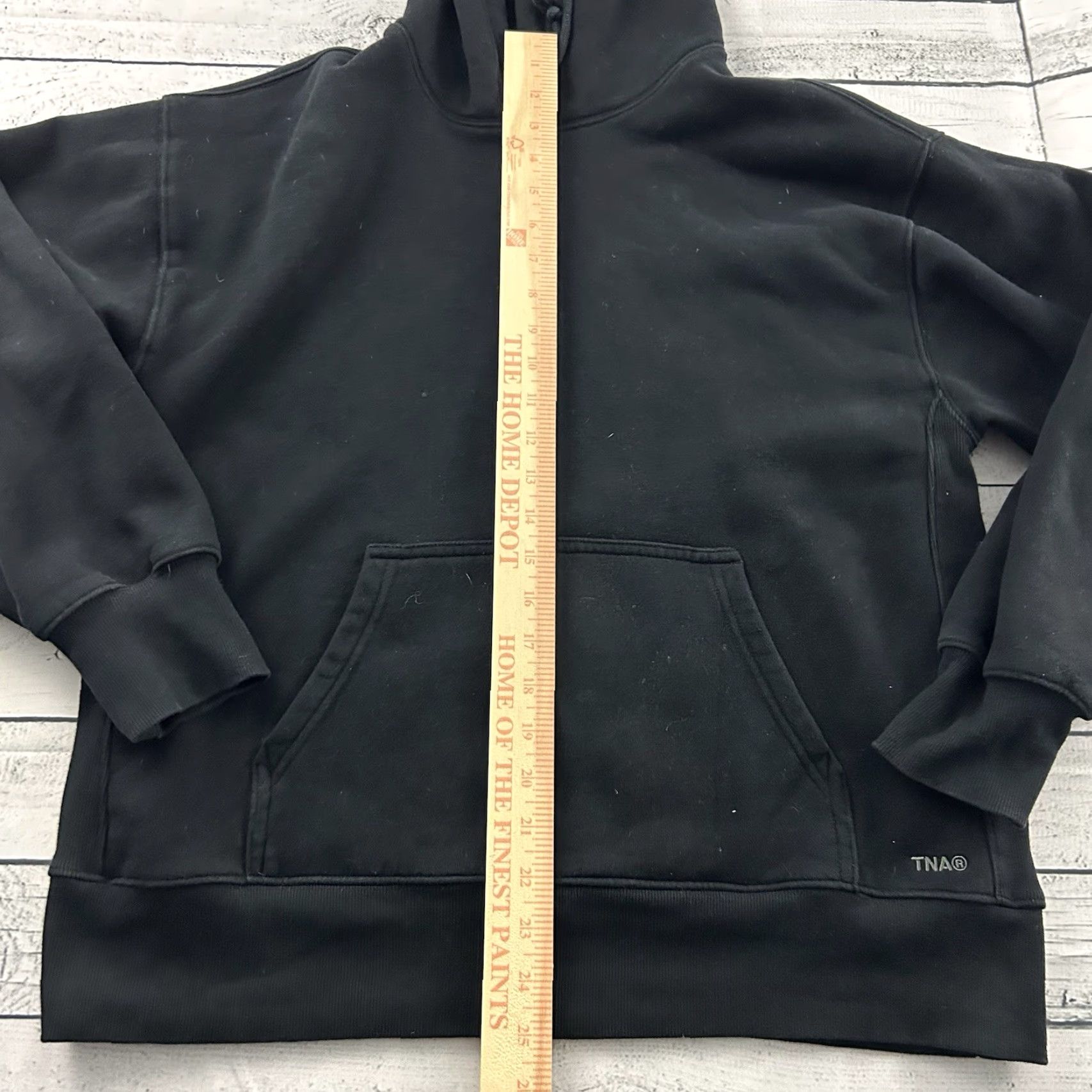 TNA TNA Aritza Sweatfleece Cozy Boyfriend Hoodie Sweatshirt Women's S Black Sweatshirt Hoodie Womens S Black Size S / US 4 / IT 40 - 2 Thumbnail