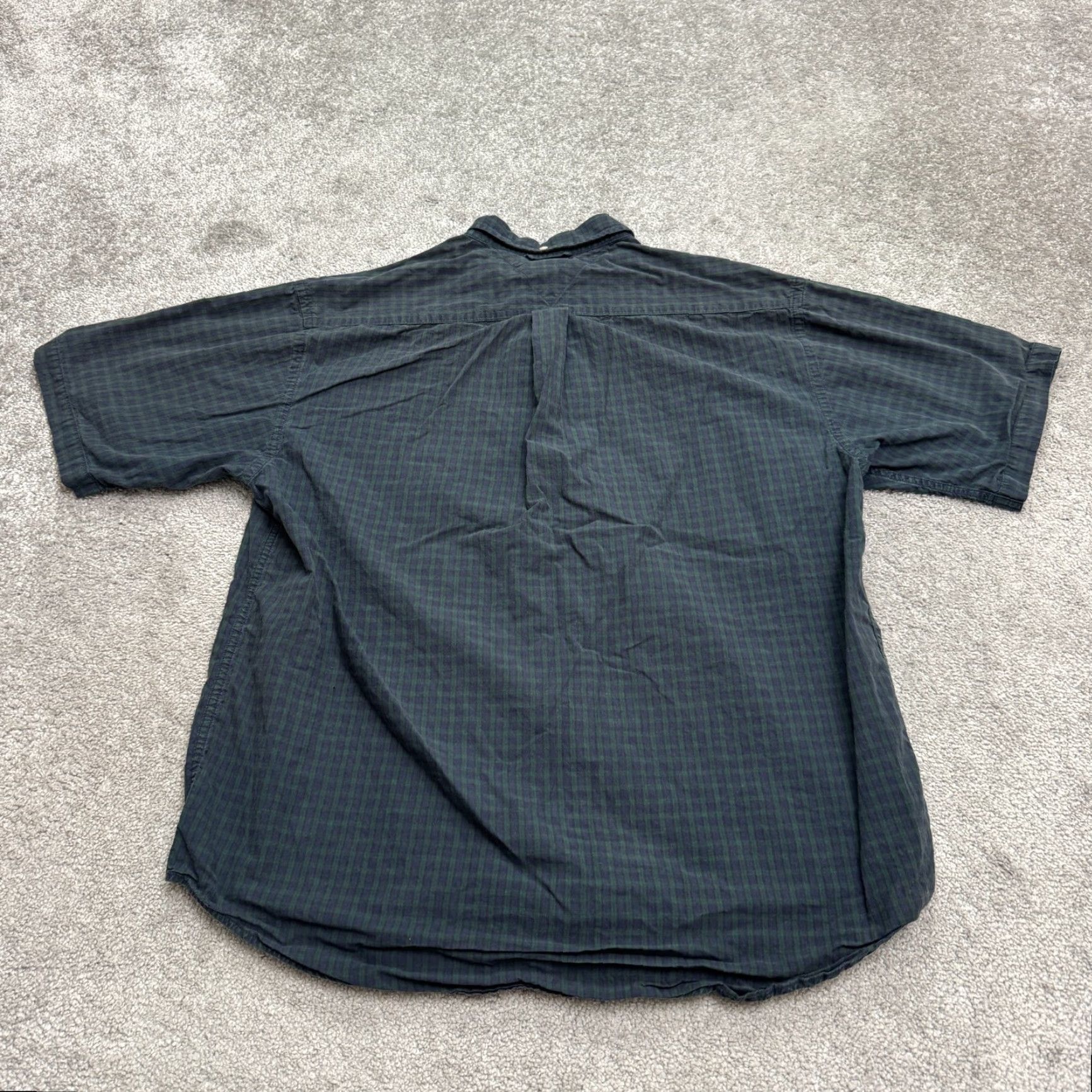 Tommy Hilfiger VINTAGE Tommy Hilfiger Shirt Large Green Plaid Cotton Button-Down 90s Mens Size US L / EU 52-54 / 3 - 2 Thumbnail