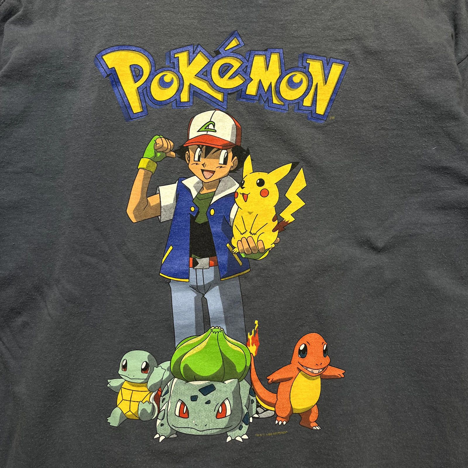 Nintendo × Vintage Vintage 1999 Pokemon T-shirt YOUTH L Ash and Pikachu Size US L / EU 52-54 / 3 - 10 Thumbnail