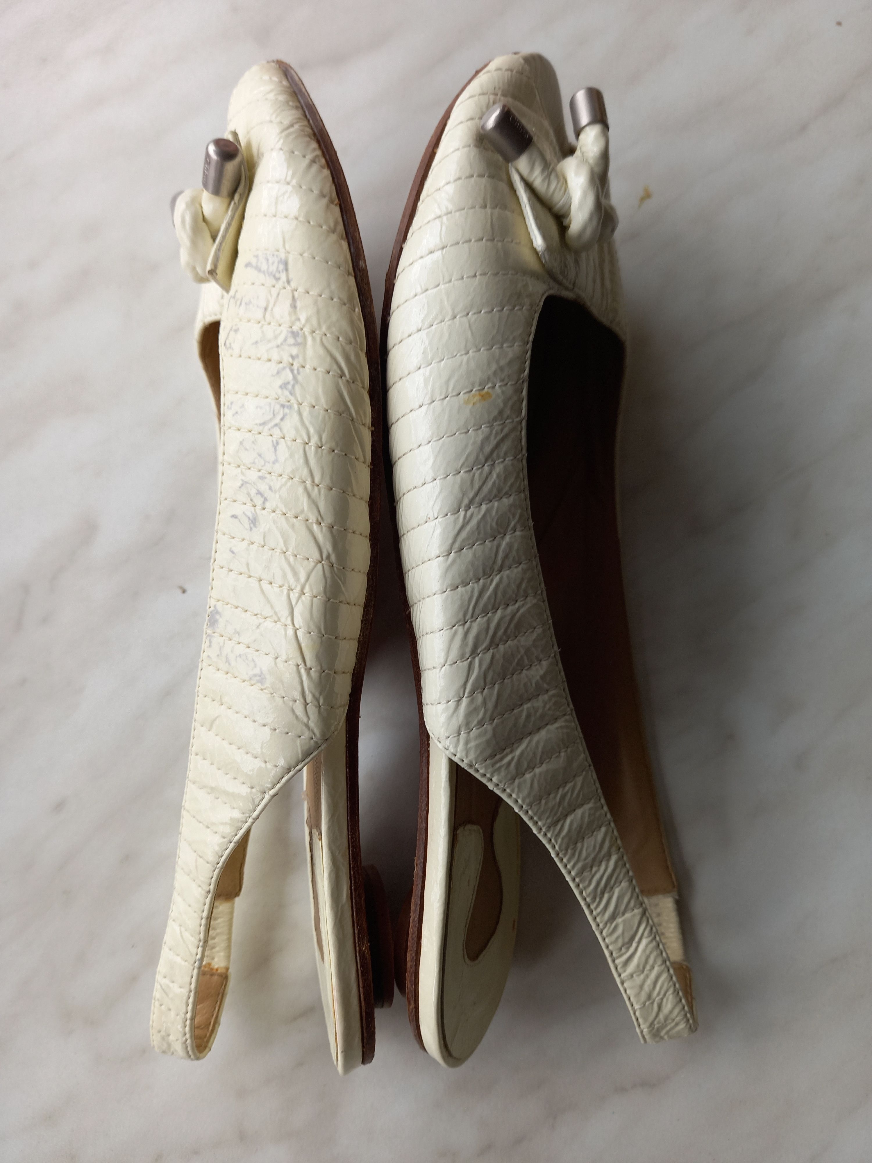 Chloe Chloe Vintage Sandals Ivory Italy - Size 39 Size US 9 / IT 39 - 7 Thumbnail