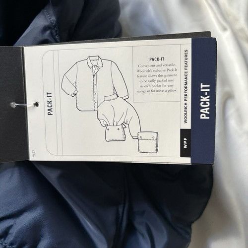 Other $540 NWT RARE Men's Woolrich Down Vest Navy Blue Premium Pad Size US XL / EU 56 / 4 - 4 Thumbnail