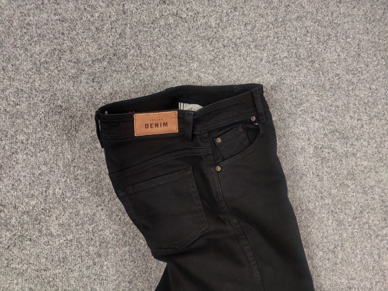 Sezane Sezane denim Le crop Black Wide Leg Minimalist Design Jeans Size 26" / US 2 / IT 38 - 11 Thumbnail