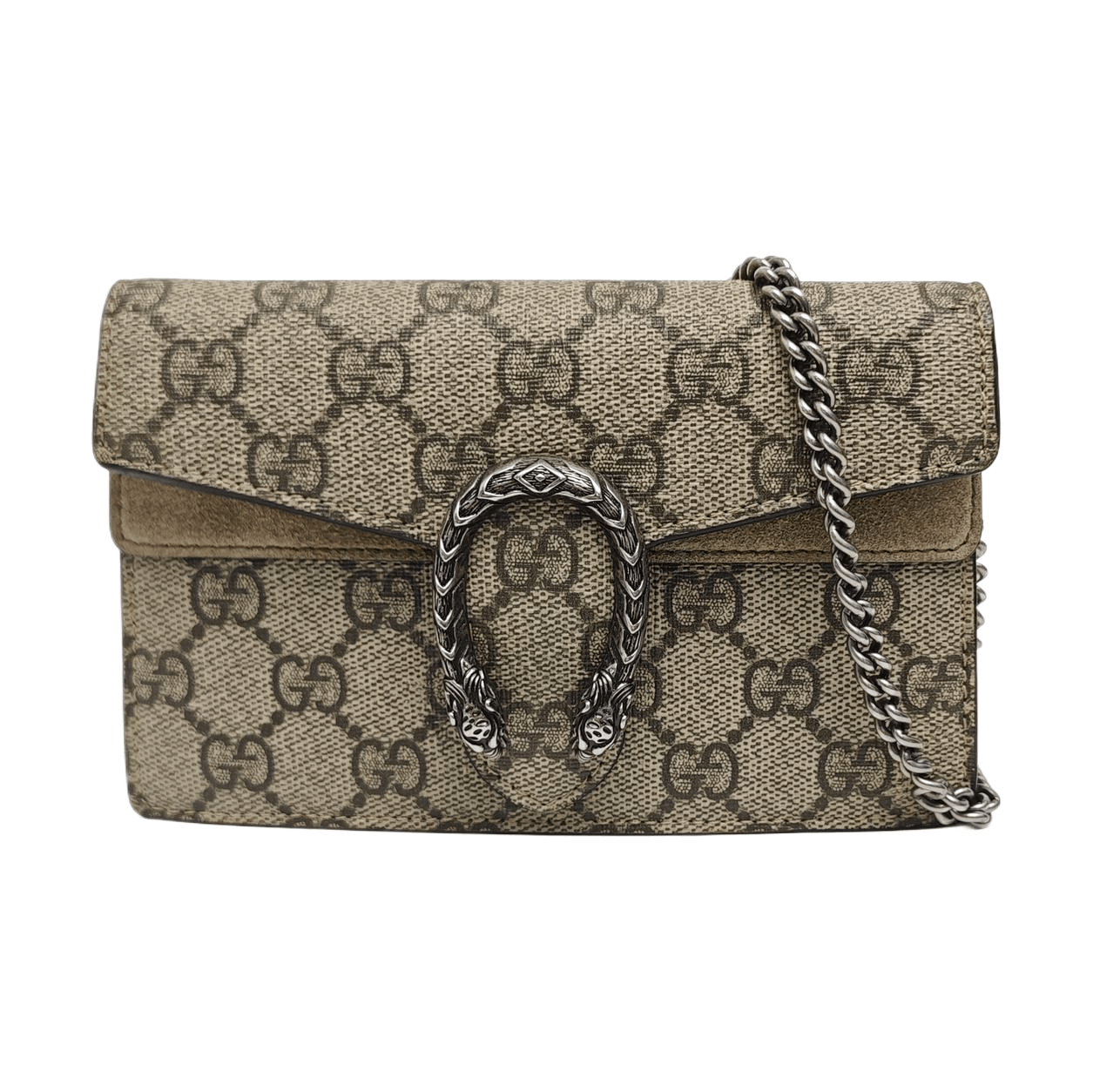 Gucci Gucci Dionysus Super Mini GG Canvas Shoulder Bag Size ONE SIZE - 1 Thumbnail