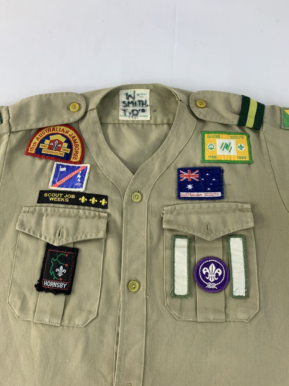 Uniform Wares 90s Boy Scout Of America Uniform Pioneer Oxford Button Up Size US S / EU 44-46 / 1 - 4 Thumbnail