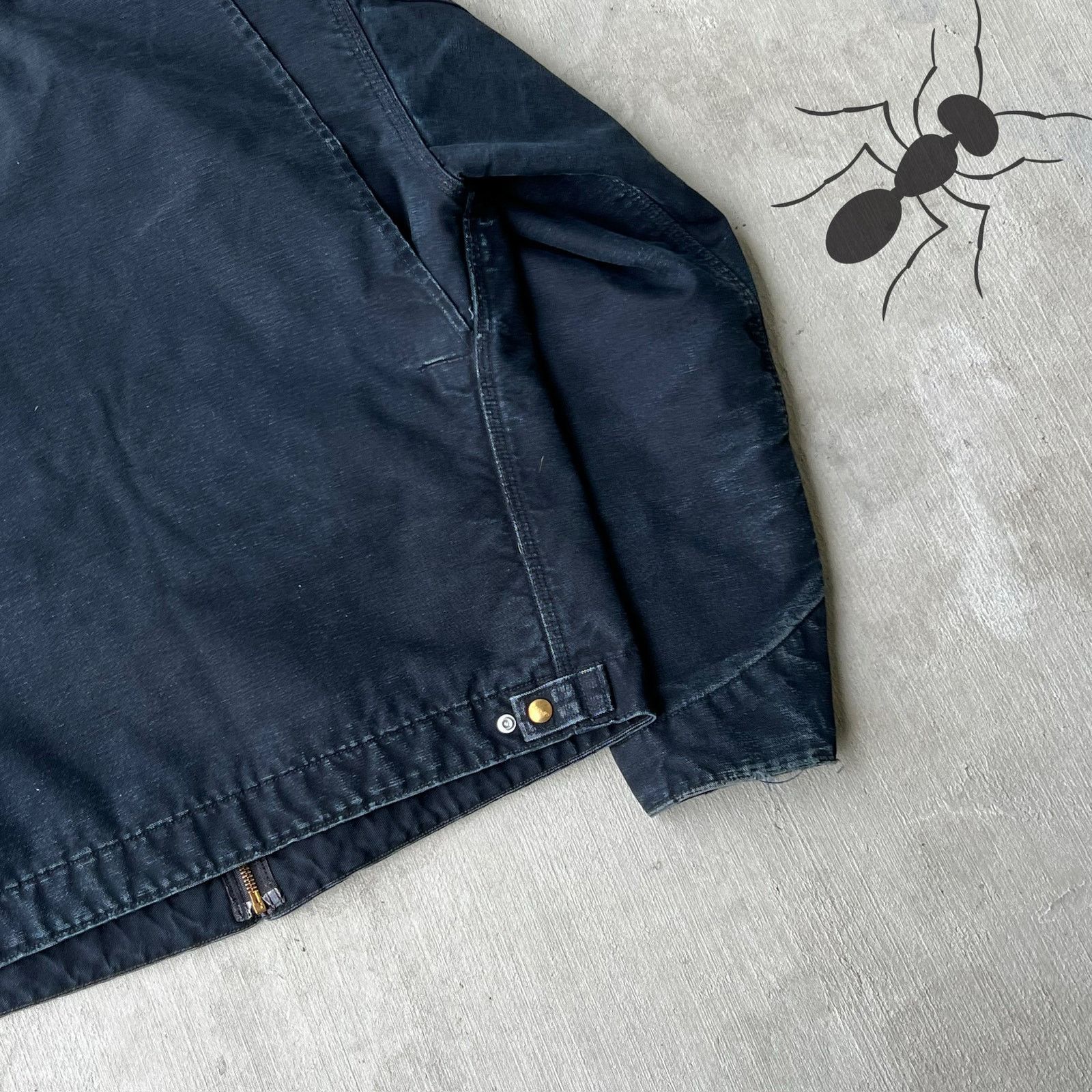 Carhartt × Vintage Carhartt J01 BLK faded black detroit work wear jacket Size US L / EU 52-54 / 3 - 13 Thumbnail