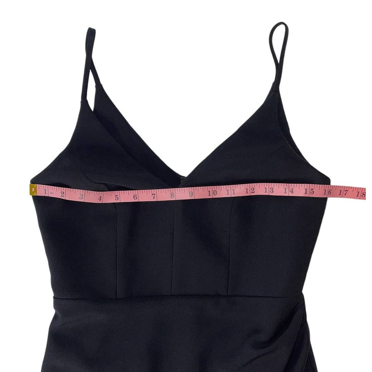 Amanda Uprichard Amanda Uprichard Giovanni Faux Wrap Black Mini Dress Small Size S / US 4 / IT 40 - 14 Thumbnail