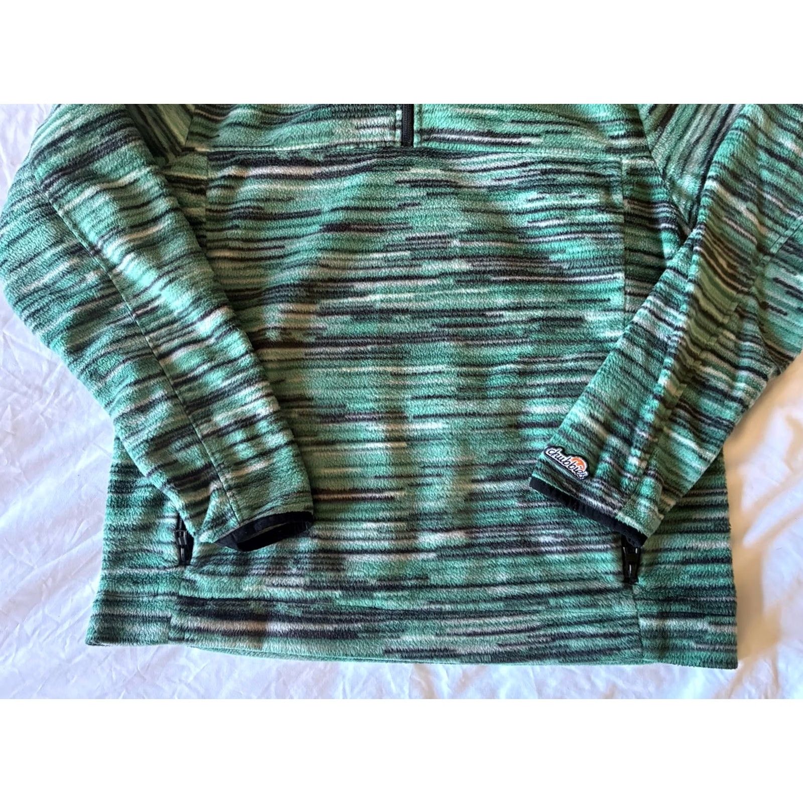 Chubbies Chubbies Geometric Alpine Fleece 1/4 Zip Mock Neck Pullover Mens Medium Multicolor Golf Sweater Size US M / EU 48-50 / 2 - 3 Thumbnail