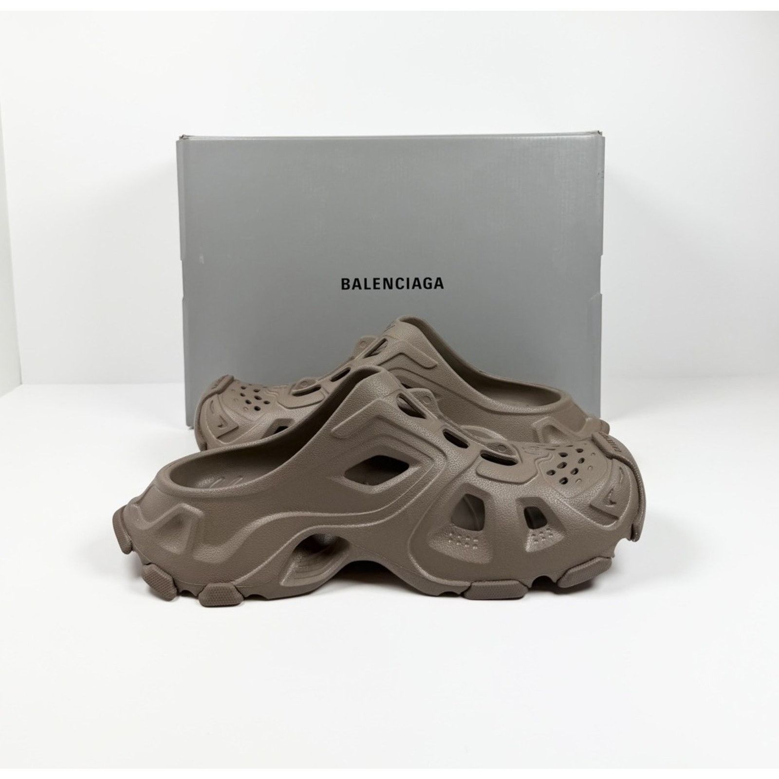 Balenciaga Size 45EU/12US - Balenciaga HD Mule Slip On Taupe NEW! Size US 12 / EU 45 - 5 Thumbnail