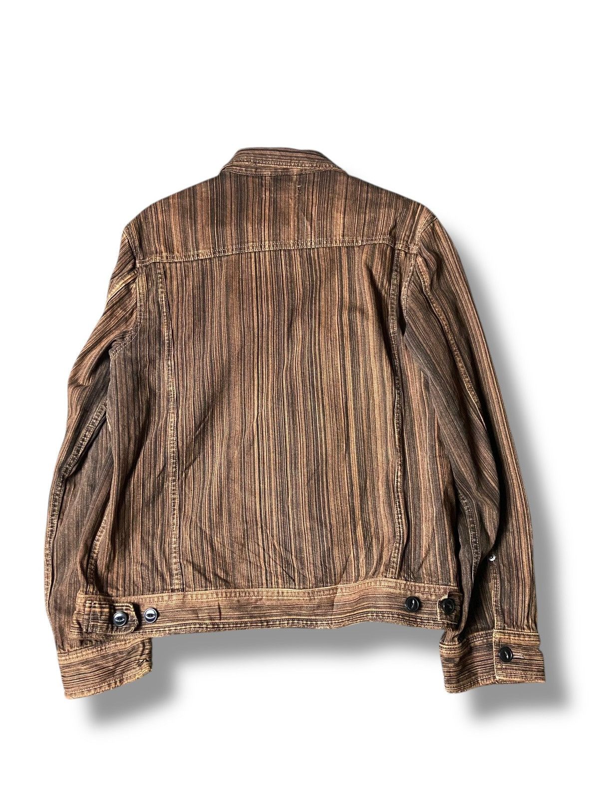 Japanese Brand SMITH’S American Denim Jacket with Stripe Pattern (155) Size US L / EU 52-54 / 3 - 2 Thumbnail