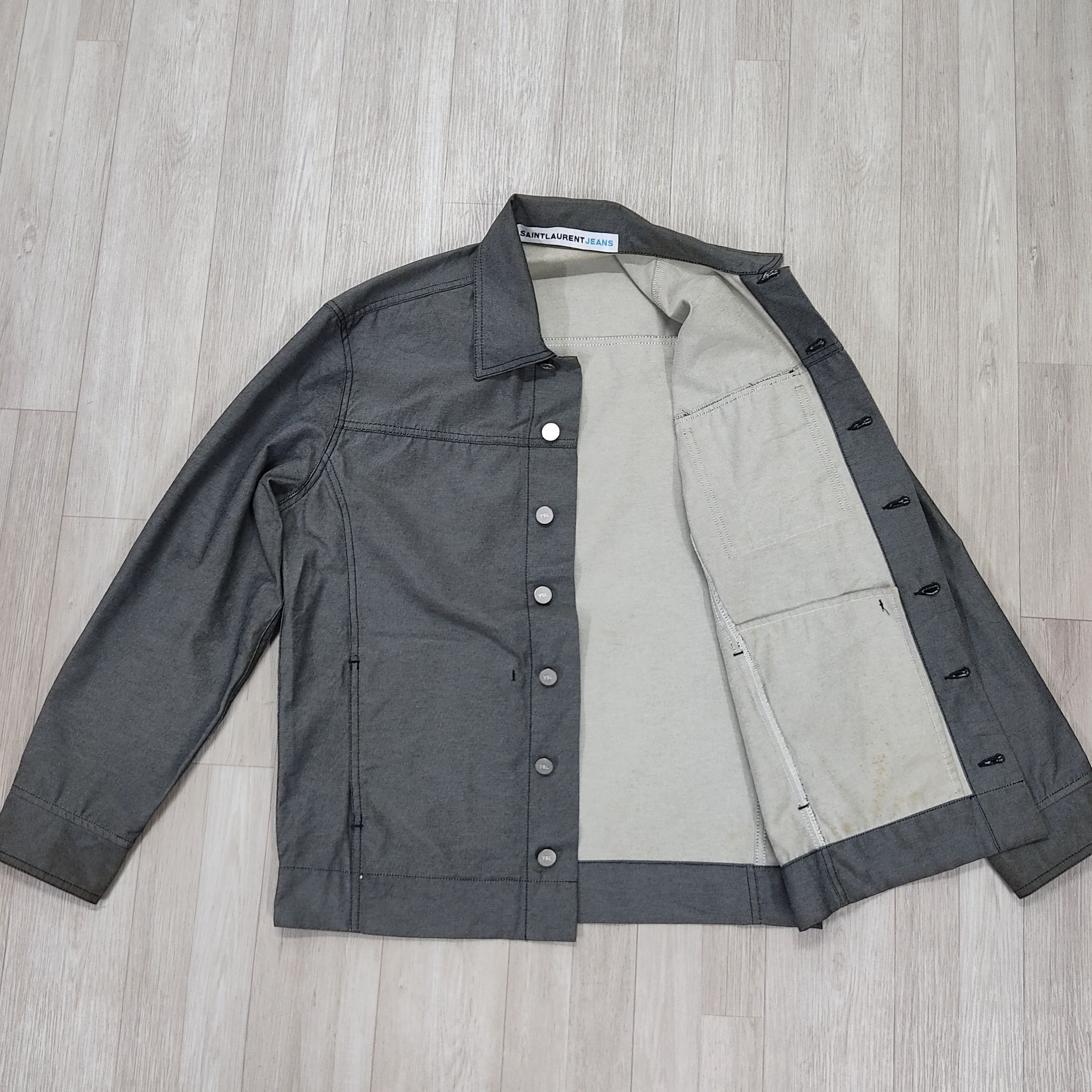 Yves Saint Laurent SAINT LAURENT JEANS Baumwolle Overshirt Jacket Size US M / EU 48-50 / 2 - 12 Thumbnail