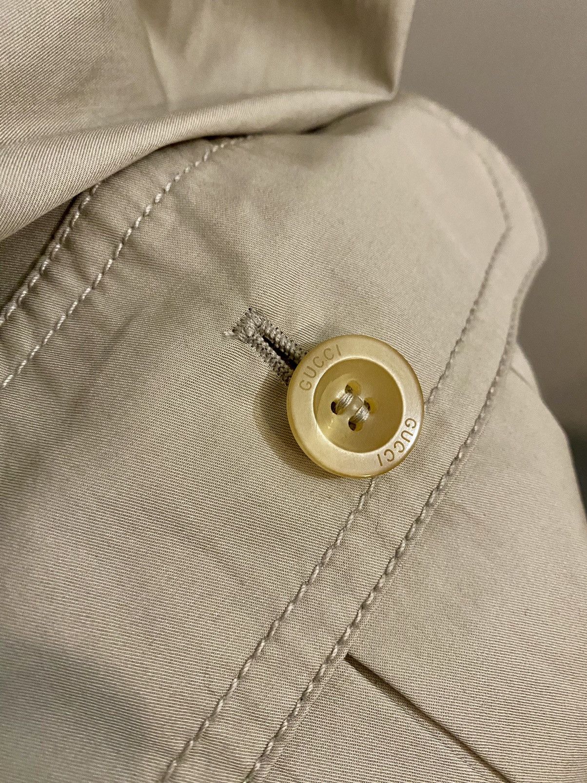Gucci Gucci 🇮🇹 Stone Khaki Guccissima Lined Mackintosh Coat 48 NWT Size US M / EU 48-50 / 2 - 12 Thumbnail