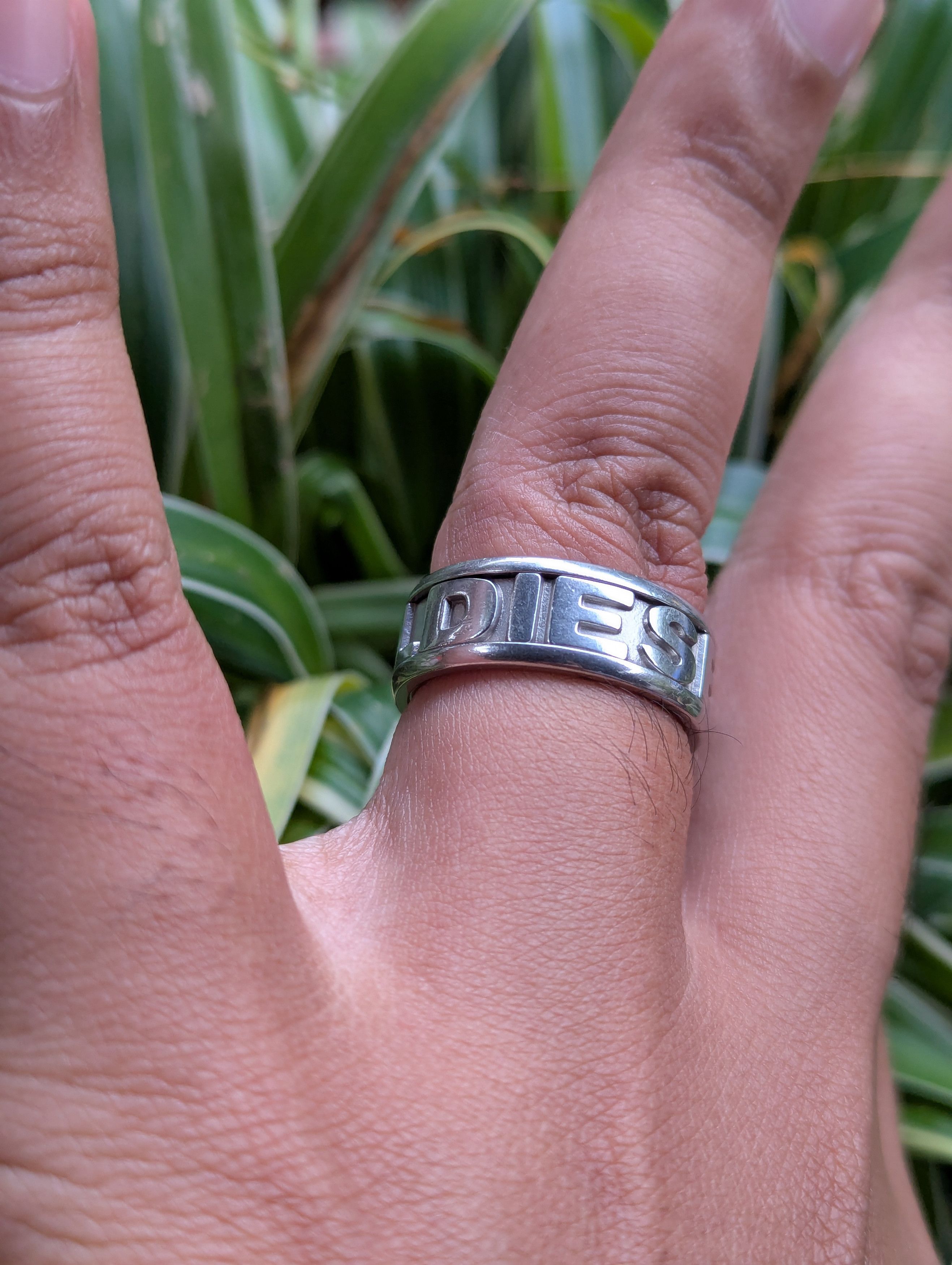 Diesel DIESEL SPELL OUT RING Size ONE SIZE - 3 Thumbnail