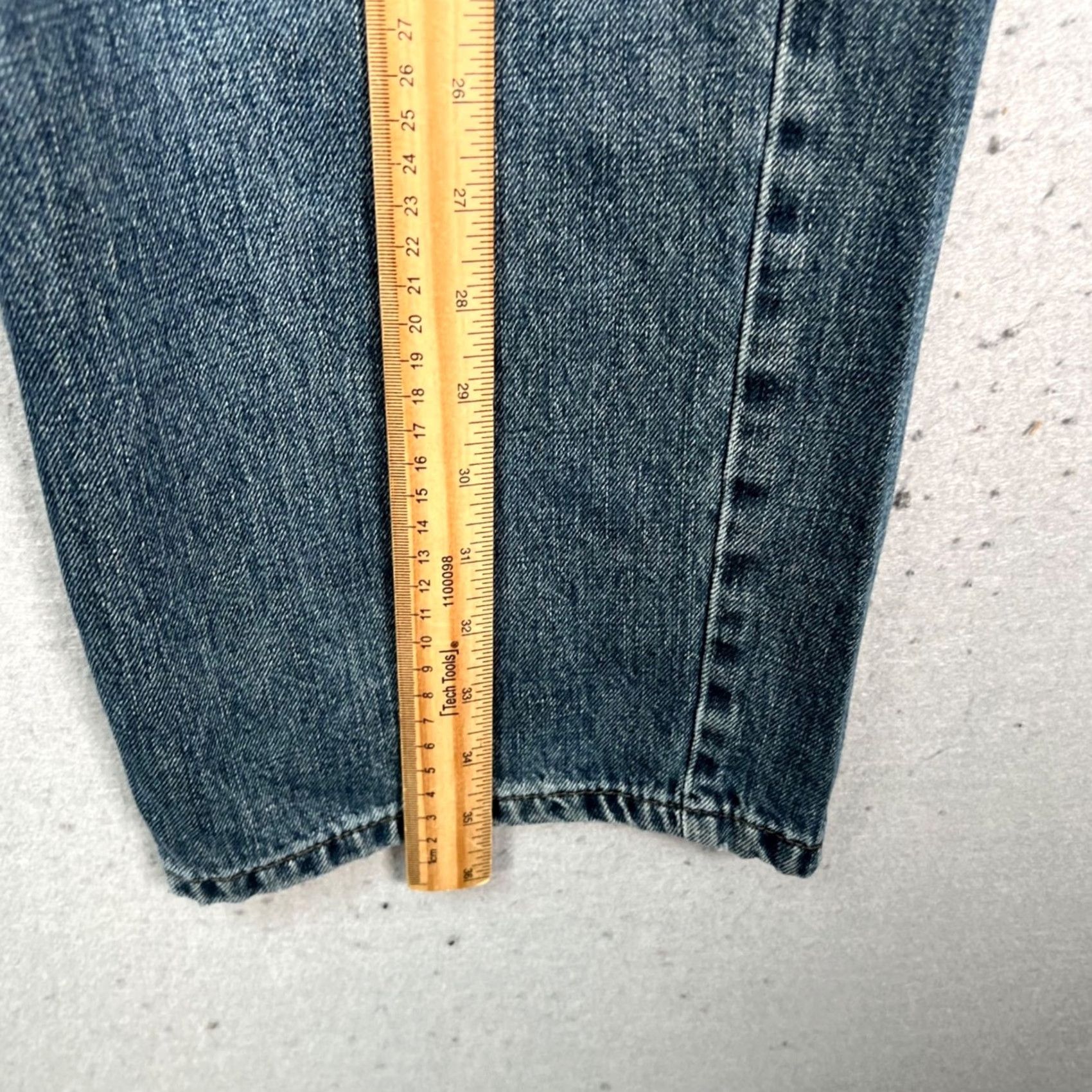 Topshop Topshop Womens Jeans Blue Denim Crop Wide-Leg 26 28 Buckle Back 5-Pocket Inseam 28 Regular Vintage No Boys Mens Womens Size 26" / US 2 / IT 38 - 6 Thumbnail
