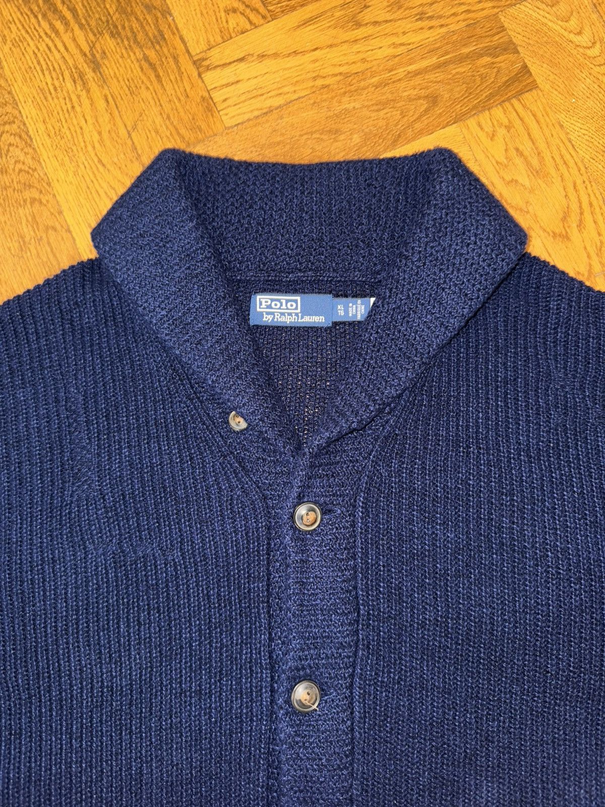 Polo Ralph Lauren Polo by Ralph Lauren Shawl-Collar Cardigan Sweater Size US XXL / EU 58 / 5 - 6 Thumbnail