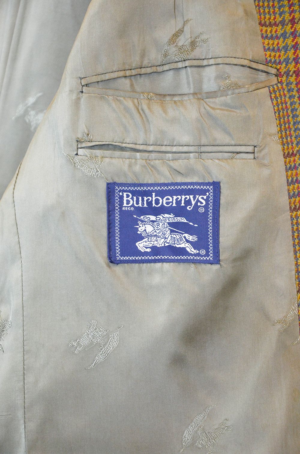 Burberry Burberrys Checked Wool Blazer – Made in Germany – Size L Size 52R - 12 Thumbnail