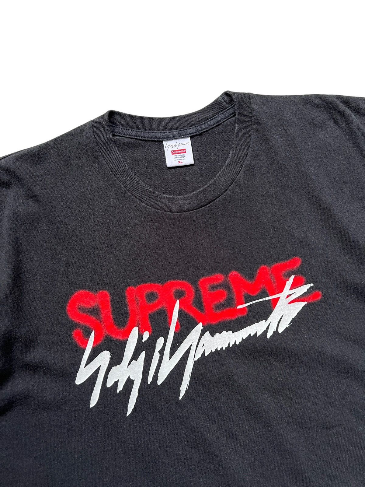 Supreme × Yohji Yamamoto Supreme x Yohji Yamamoto FW20 Logo Tee Size US XL / EU 56 / 4 - 2 Thumbnail