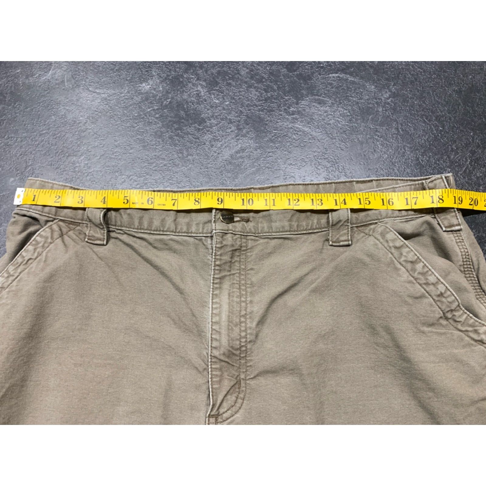 Carhartt Carhartt Men’s Carpenter Canvas Pants 40x29 Workwear Brown Regular Straight Hammer Loop Size US 40 / EU 56 - 5 Thumbnail