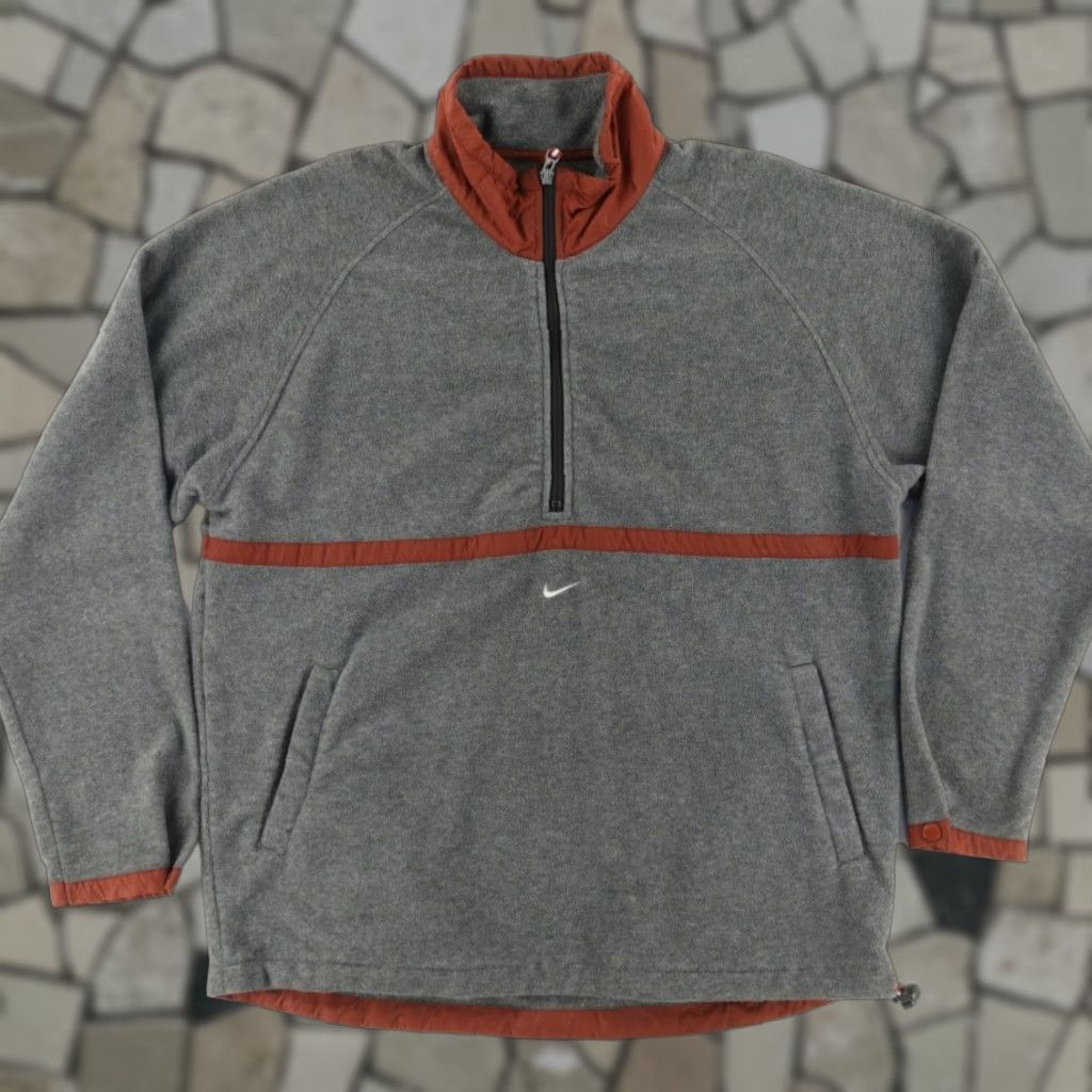 Nike VINTAGE Nike 90s Fleece Pullover Kangaroo Pocket Gray Men's L Shirt Size US L / EU 52-54 / 3 - 1 Thumbnail