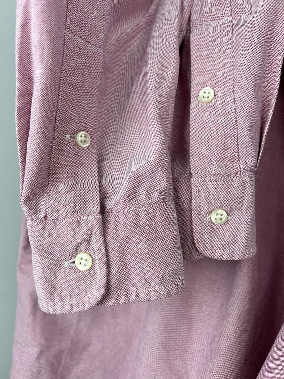 Polo Ralph Lauren × Ralph Lauren × Vintage Polo Ralph Lauren Longsleeve Pink Shirt Size US L / EU 52-54 / 3 - 9 Thumbnail