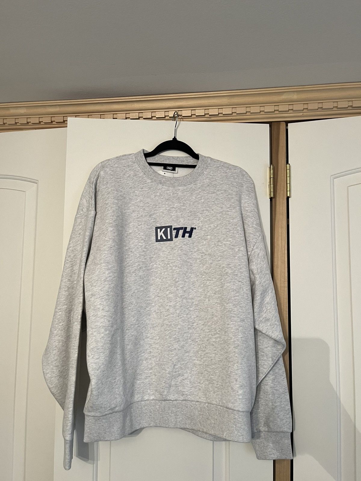 Kith KITH Classic Crewneck Light Heather Grey | Grailed