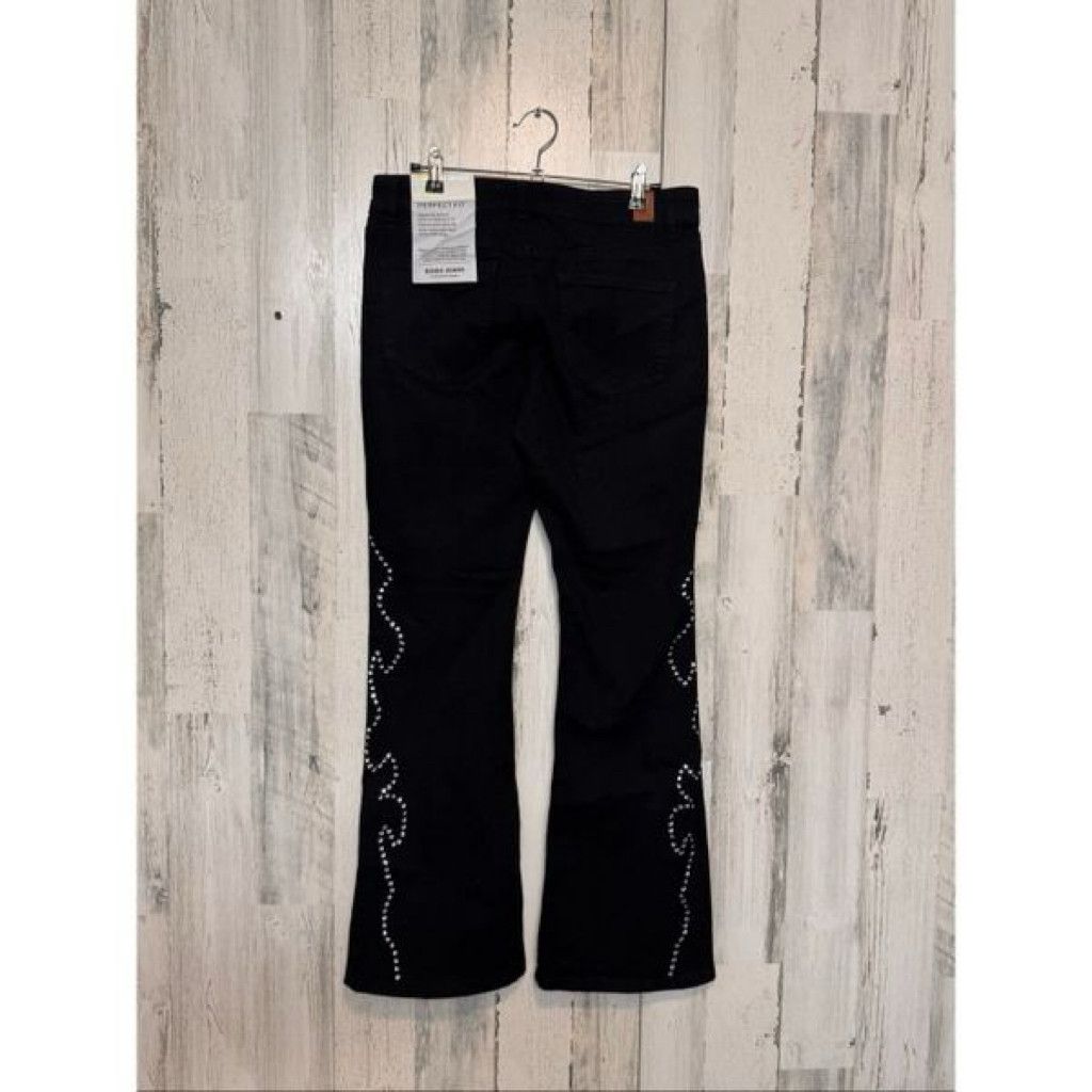 J Brand OGO Jeans 11/30 Bootcut Rhinestone Studded Low Rise Jeans Size 24" / US 00 / IT 34 - 3 Thumbnail