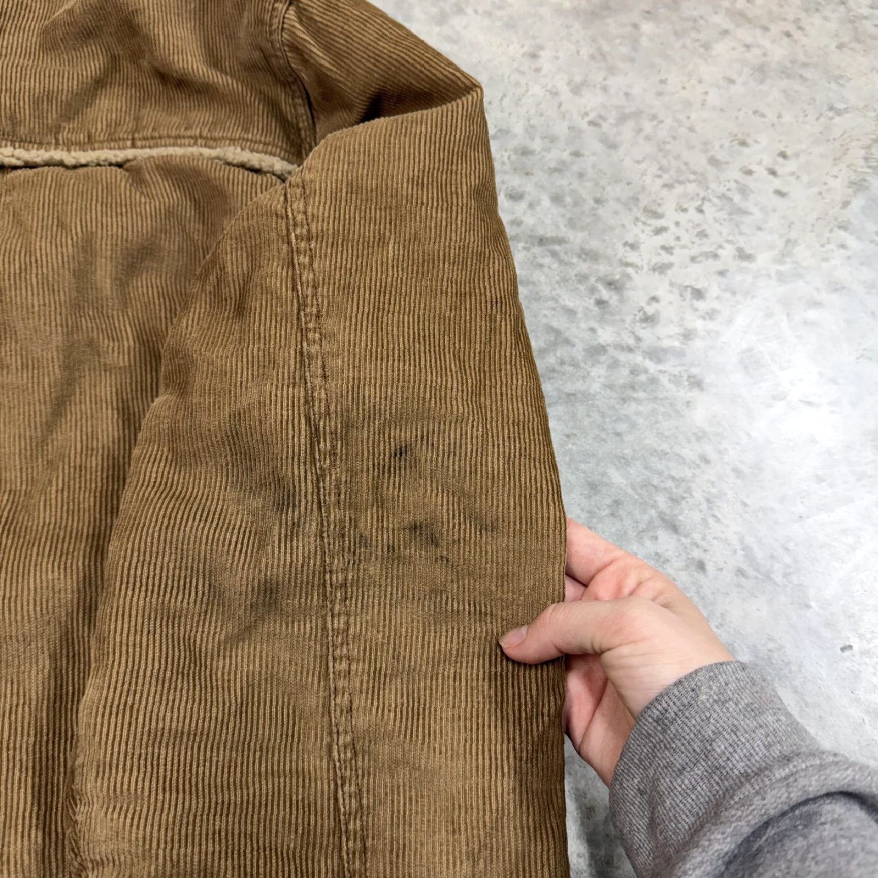Aeropostale VINTAGE Aeropostale Jacket Mens Large Brown Corduroy Sherpa Lined western 90s Size US L / EU 52-54 / 3 - 3 Thumbnail