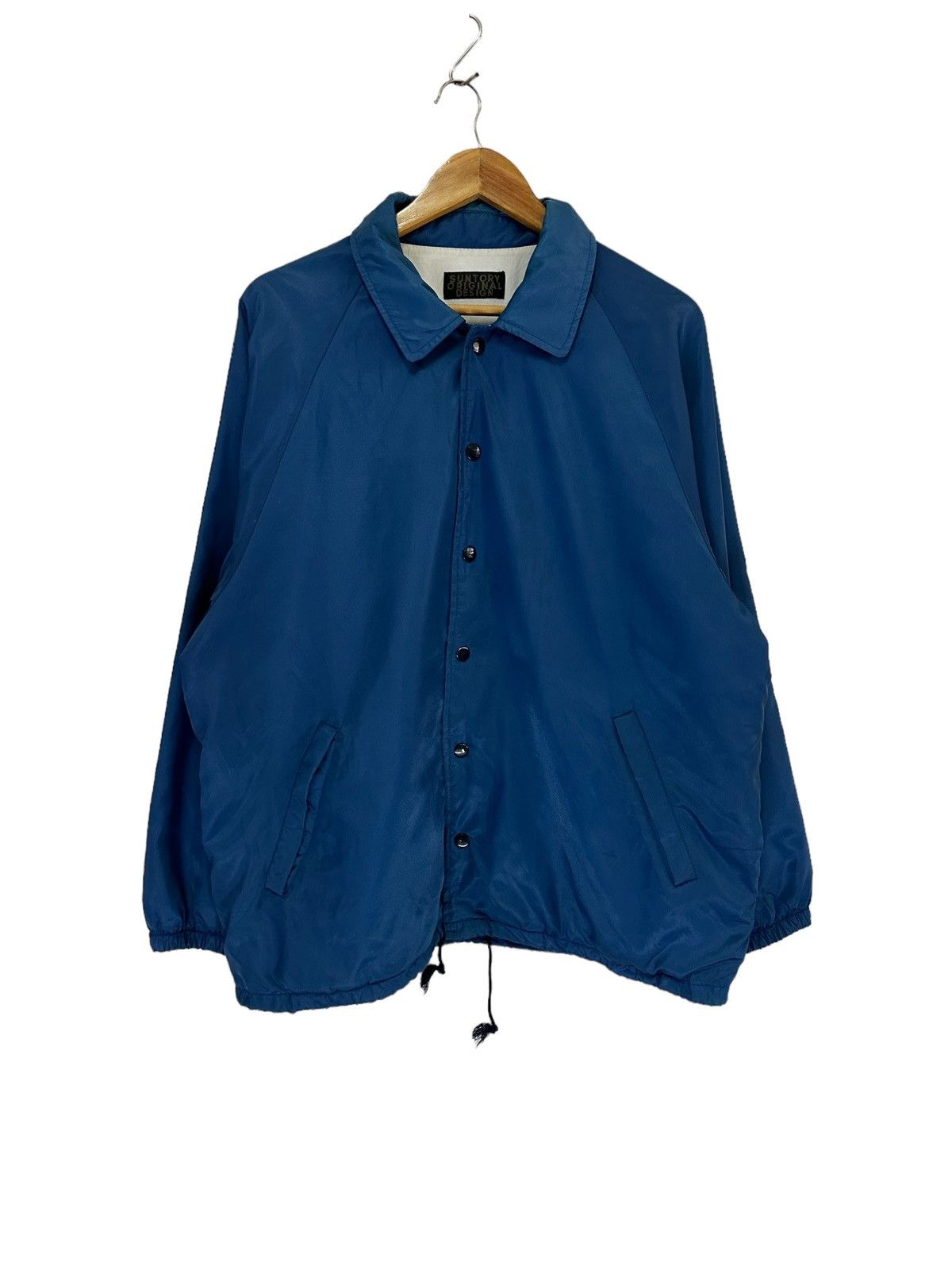 image of Vintage Suntory Original Design Light Jacket in Blue, Men's (Size Medium)