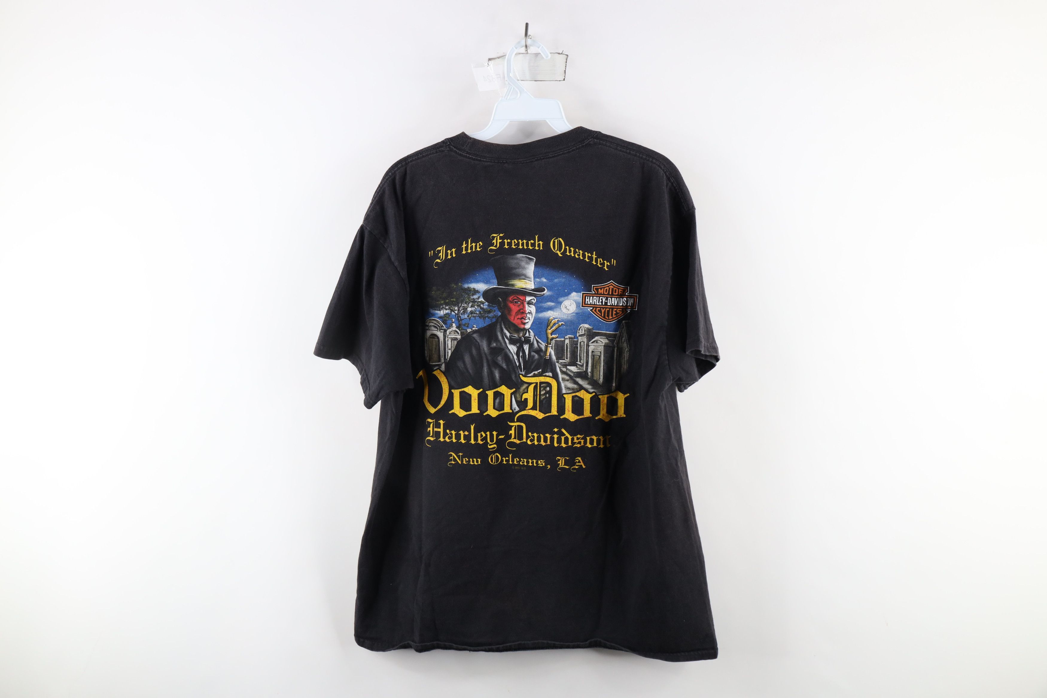 Harley Davidson × Vintage Vintage Y2K Harley Davidson Orleans Quarter Voodoo T-Shirt Size US L / EU 52-54 / 3 - 11 Thumbnail