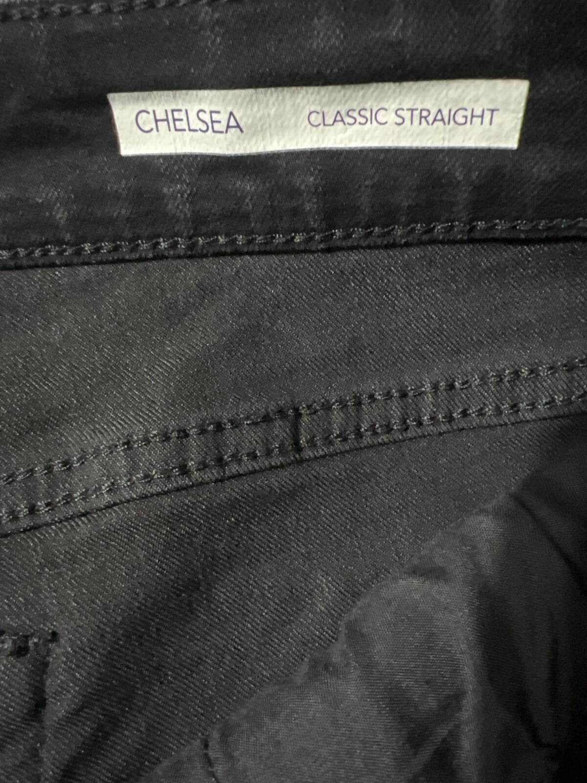 Other Code Bleu Black Chelsea Classic Straight Leg Jeans 16PS Size 38" / US 16 / IT 52 - 6 Thumbnail