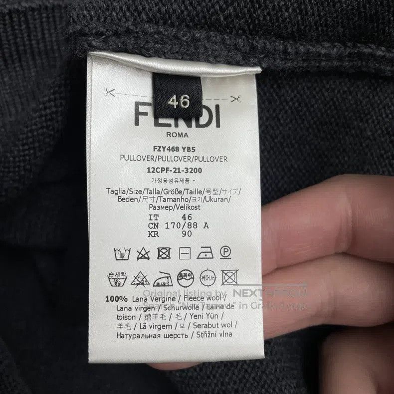 Fendi Fendi Double F embroidered logo wool knit vest Size US S / EU 44-46 / 1 - 6 Thumbnail