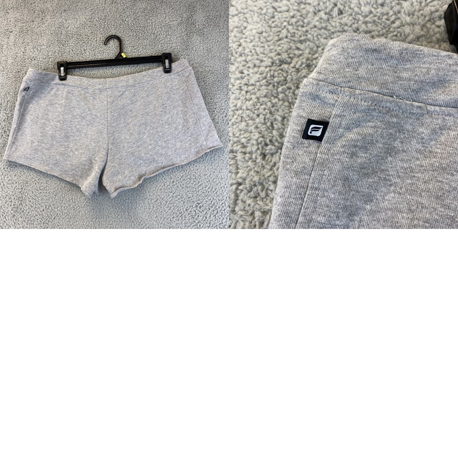 Fabletics VINTAGE Fabletics Women's Shorts XL Gray Lounge Luxe Terry Activewear 52-50 Size 40" / US 18 - 8 Thumbnail