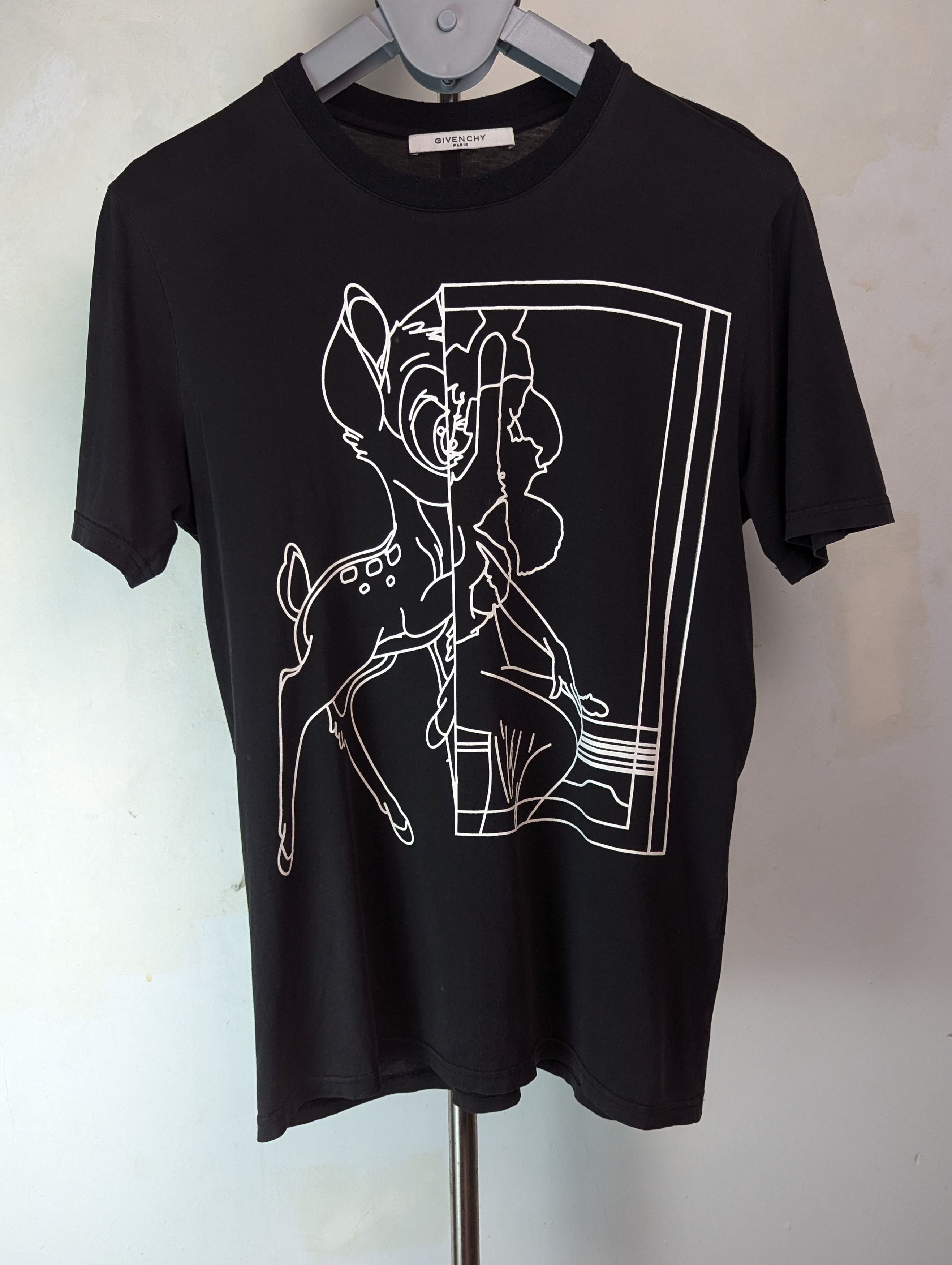 Givenchy GIvenchy white outline bambi cotton t shirt S oversized Size US S / EU 44-46 / 1 - 2 Thumbnail